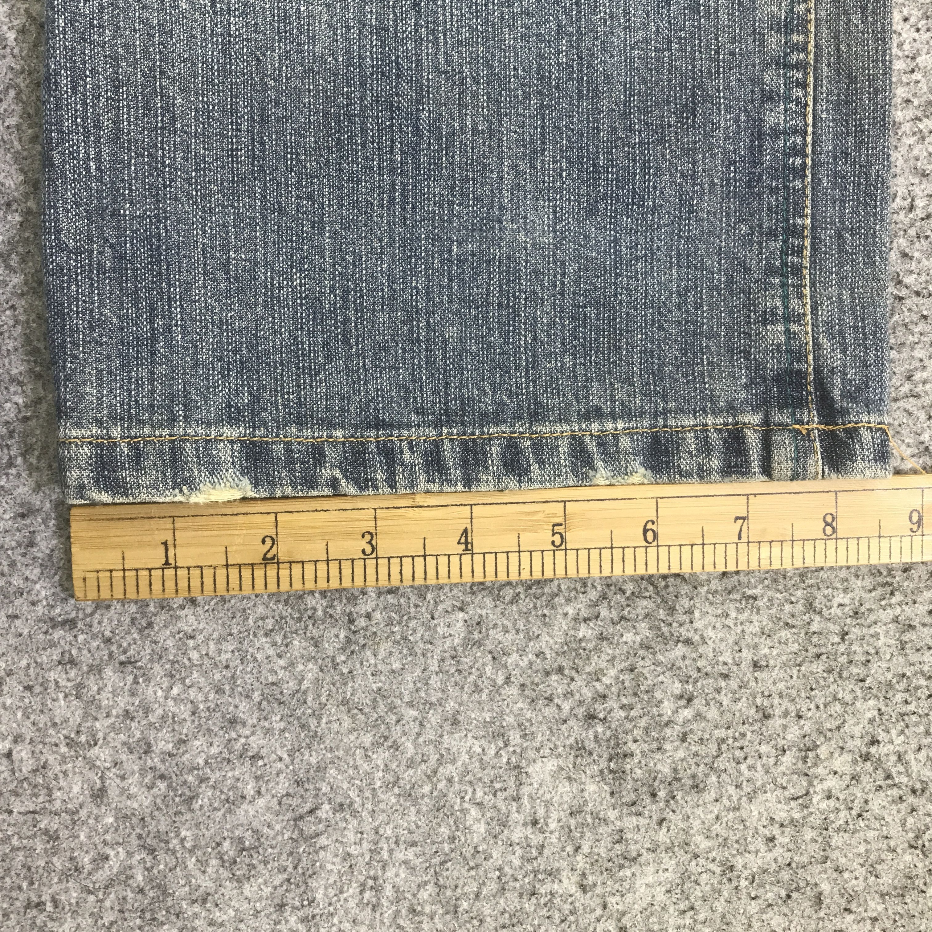 In The Attic IN THE ATTIC DISTRESSED DENIM DOUBLE WAIST PANTS K129B1 Size US 32 / EU 48 - 10 Thumbnail