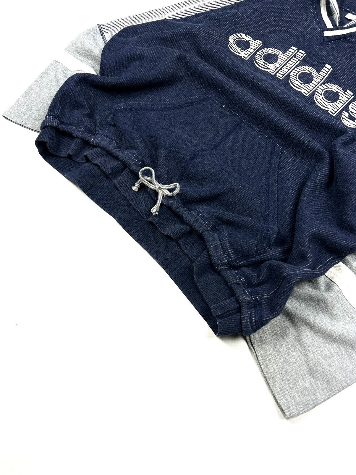 Adidas Vintage Adidas 90s Baggy Striped Hoodie 3/4 Sleeve Men’s M Size US M / EU 48-50 / 2 - 8 Thumbnail