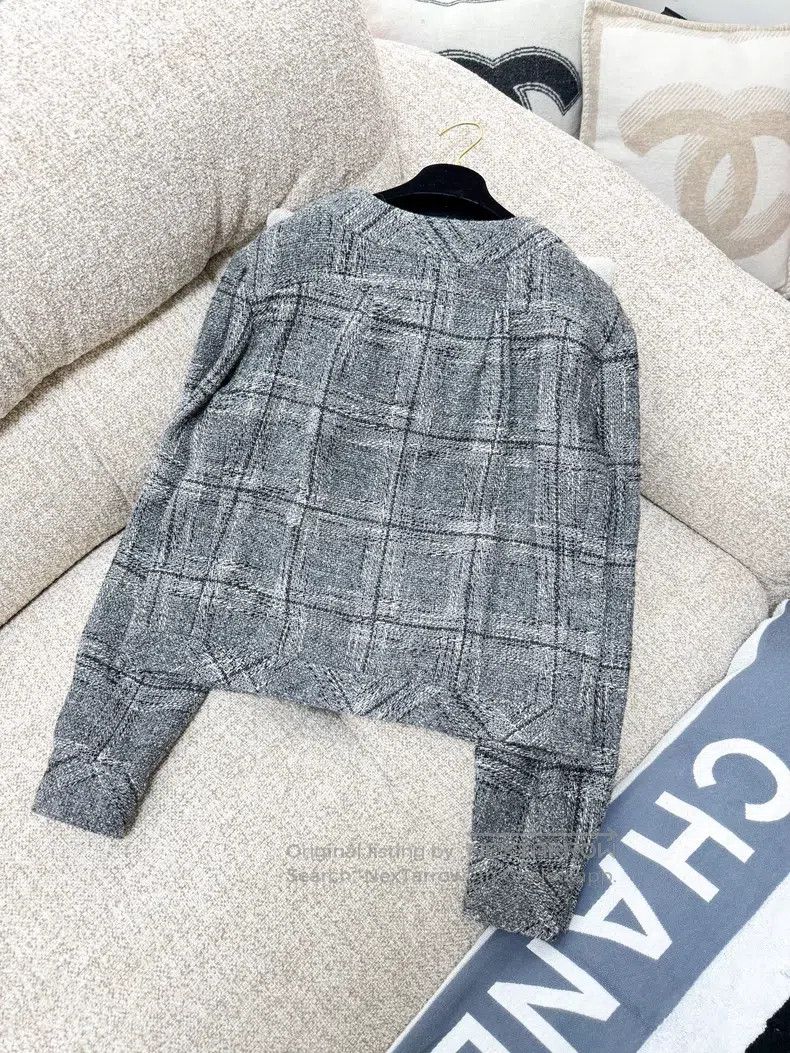 Chanel Chanel 19P spring and summer preview gray ruffled round-ne Size XS / US 0-2 / IT 36-38 - 3 Thumbnail