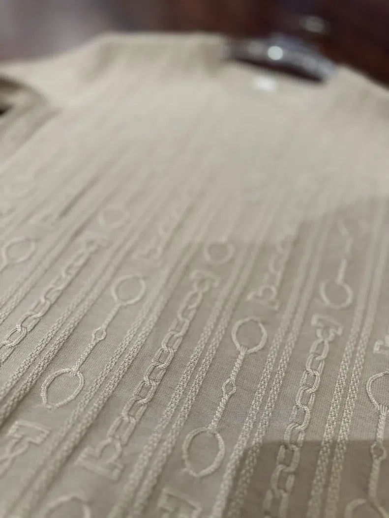 Hermes Hermes Chain Knit Short Sleeve Top Size XS / US 0-2 / IT 36-38 - 4 Thumbnail