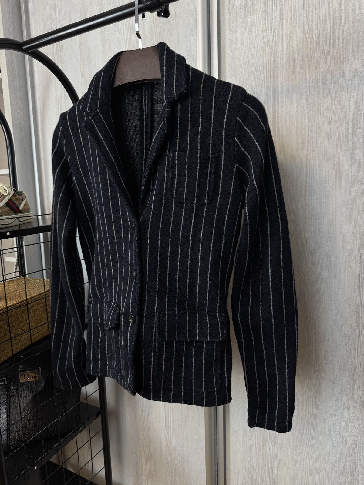Ralph Lauren Ralph Lauren wool cashmere striped stretch blazer Size S / US 4 / IT 40 - 7 Thumbnail