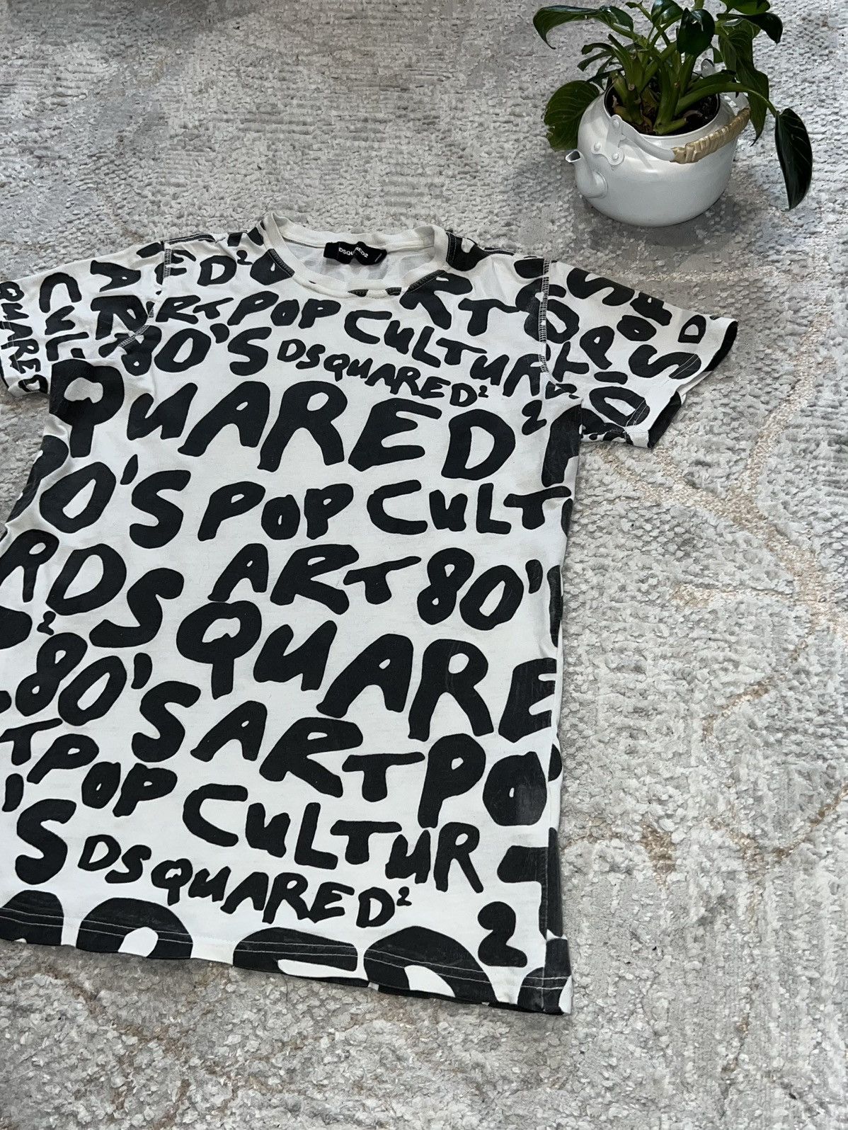 Dsquared2 DSQUARED2 MULTI LOGO T-SHIRT Y2K TEE Size US M / EU 48-50 / 2 - 5 Thumbnail