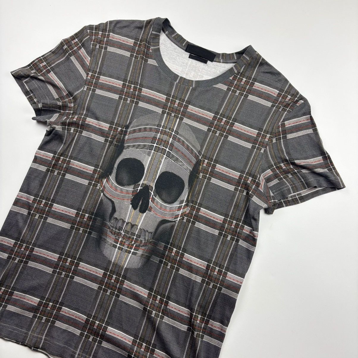 Alexander McQueen Alexander McQueen Skull Print Checked Shirt Size US XS / EU 42 / 0 - 2 Thumbnail