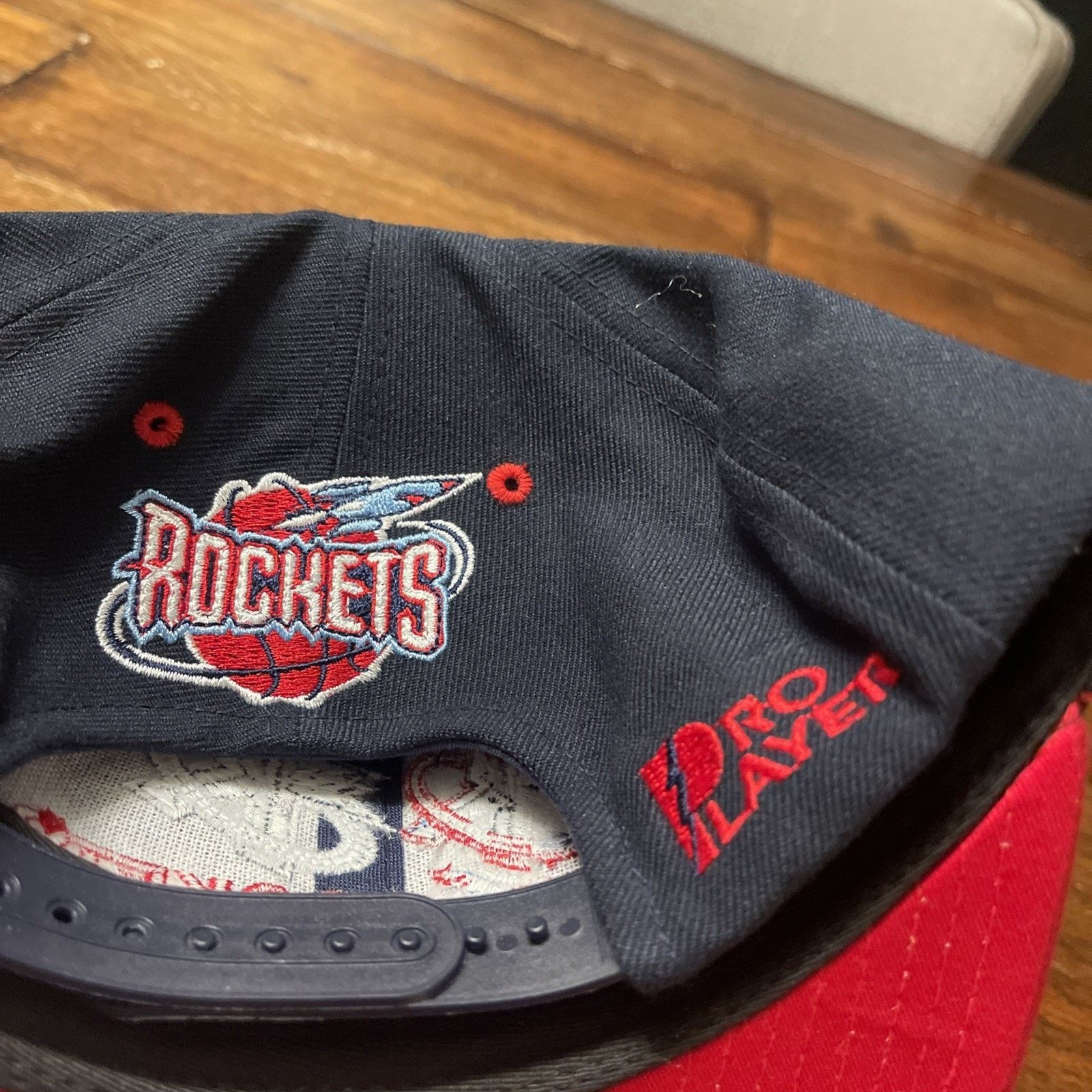 Vintage Houston Rockets Vtg Pro Player Polyester/Wool Snapback Hat Size ONE SIZE - 4 Thumbnail