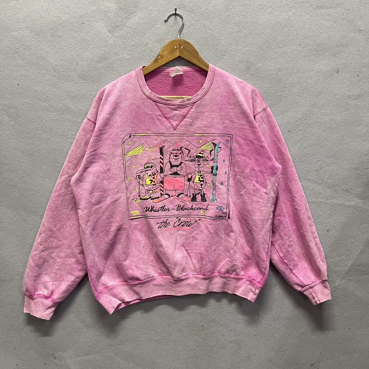 Vintage 1987 Whistler Blackcomb The Crew Vintage Sweatshirt by SHODS Size US M / EU 48-50 / 2 - 1 Thumbnail