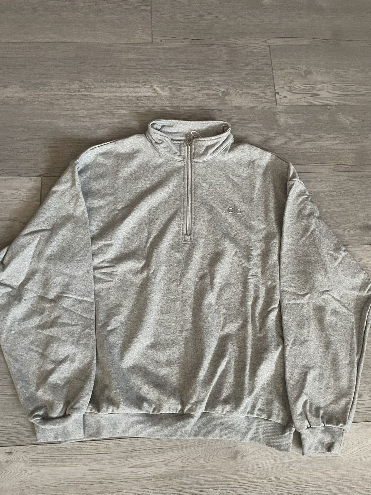 Gray Alo Yoga Quarterzip Sweatshirt