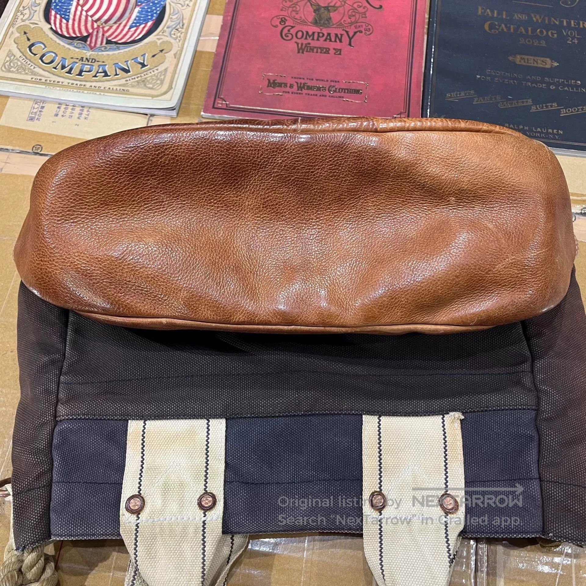 RRL Ralph Lauren RRL Vintage Leather Crossbody Bag. Size ONE SIZE - 7 Thumbnail