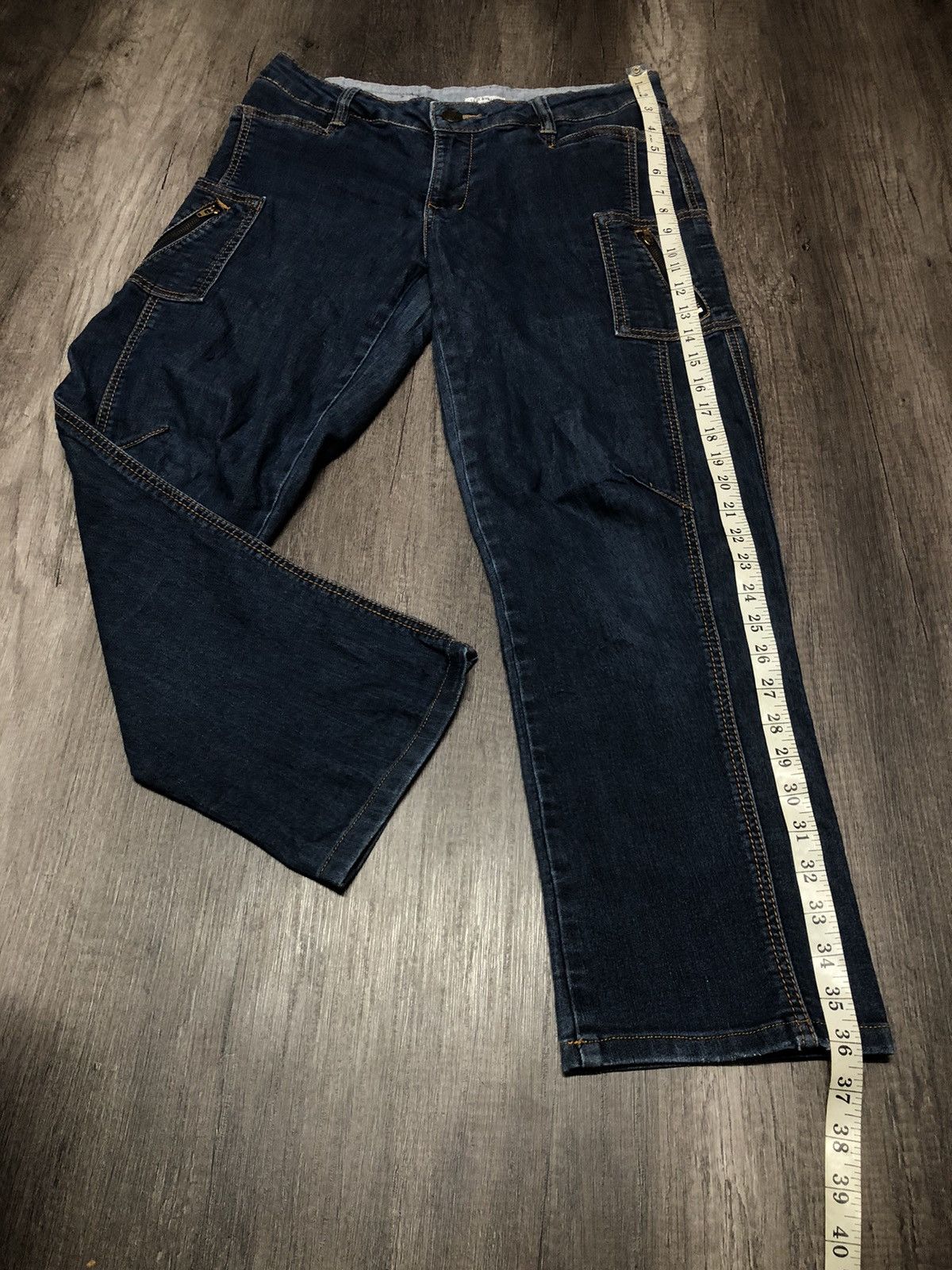 Designer × Japanese Brand Lui Chantant Multi Pocket Jeans Cargo Style Unisex Design Size US 32 / EU 48 - 2 Thumbnail