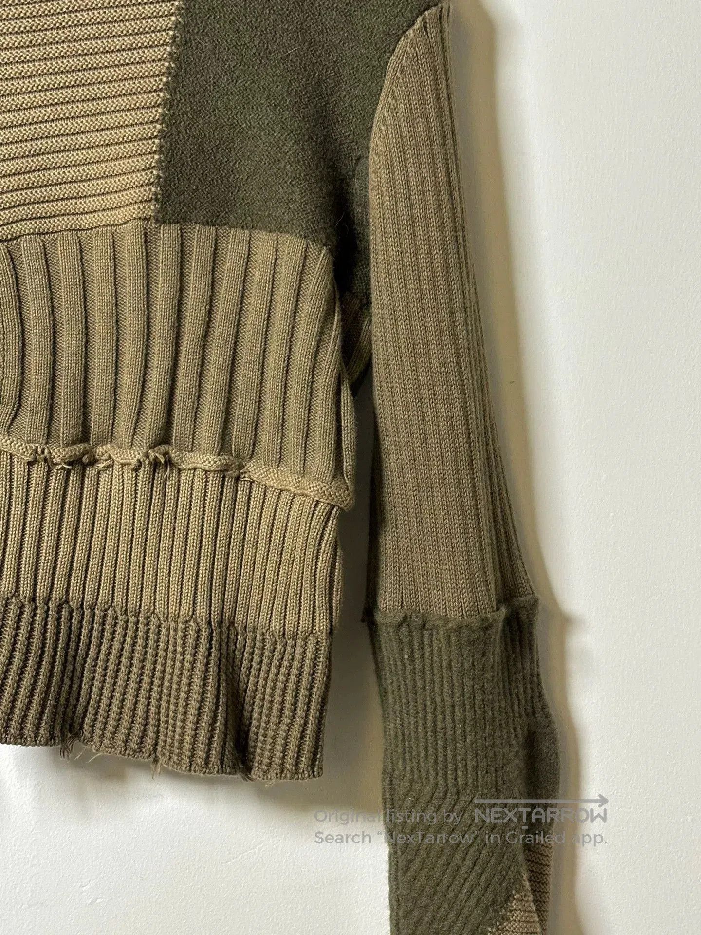 Helmut Lang Helmut Lang Patchwork Knit Sweater. Size M / US 6-8 / IT 42-44 - 3 Thumbnail