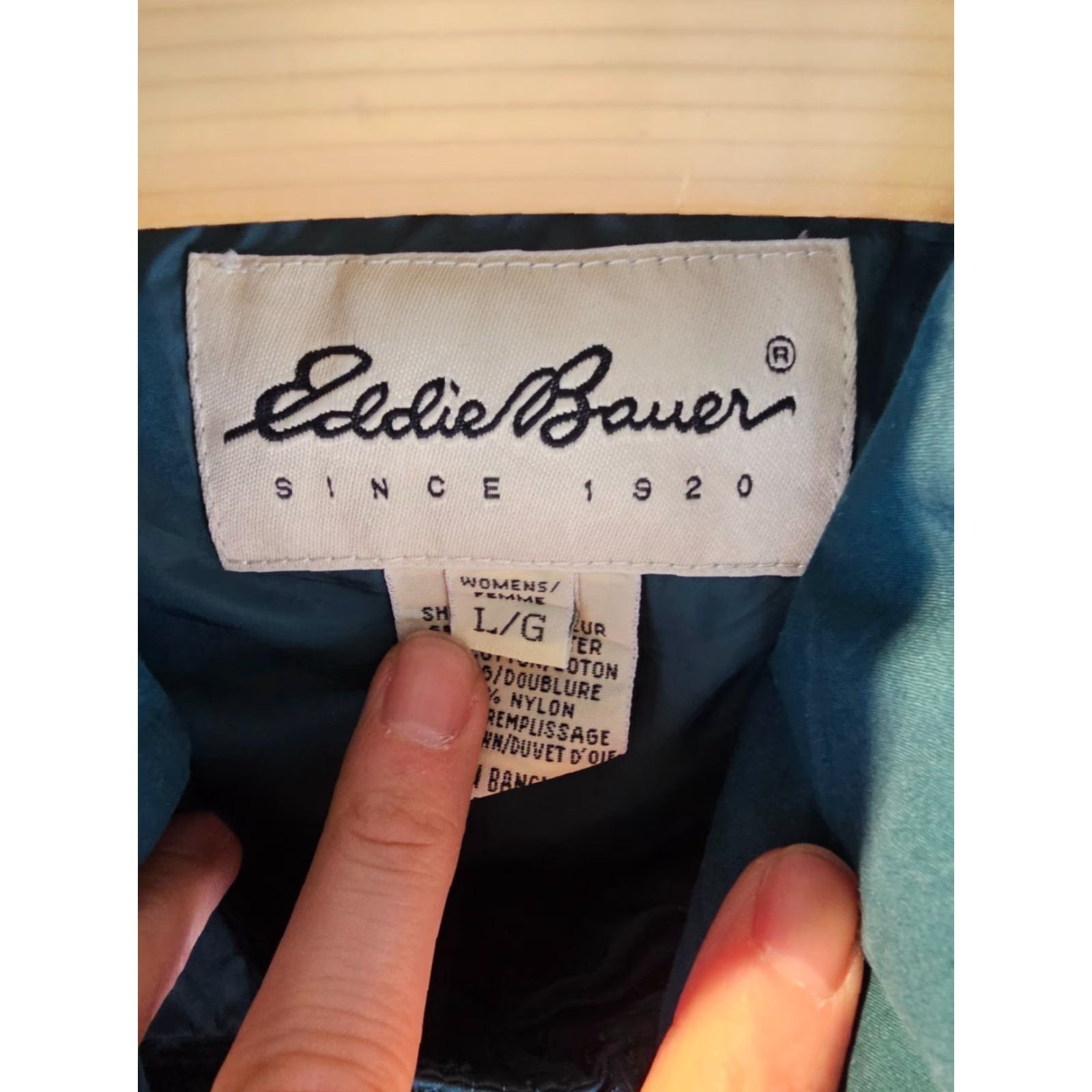 Eddie Bauer VINTAGE 90' EDDIE BAUER GREEN DOWN VEST SZ WOMEN'S LARGE Size L / US 10 / IT 46 - 2 Thumbnail