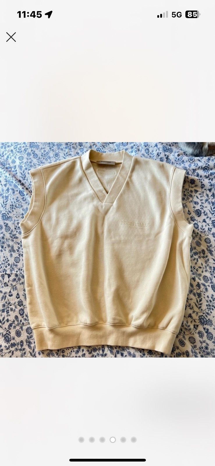 Essentials fear of god essentials cream vest Size M / US 6-8 / IT 42-44 - 5 Thumbnail