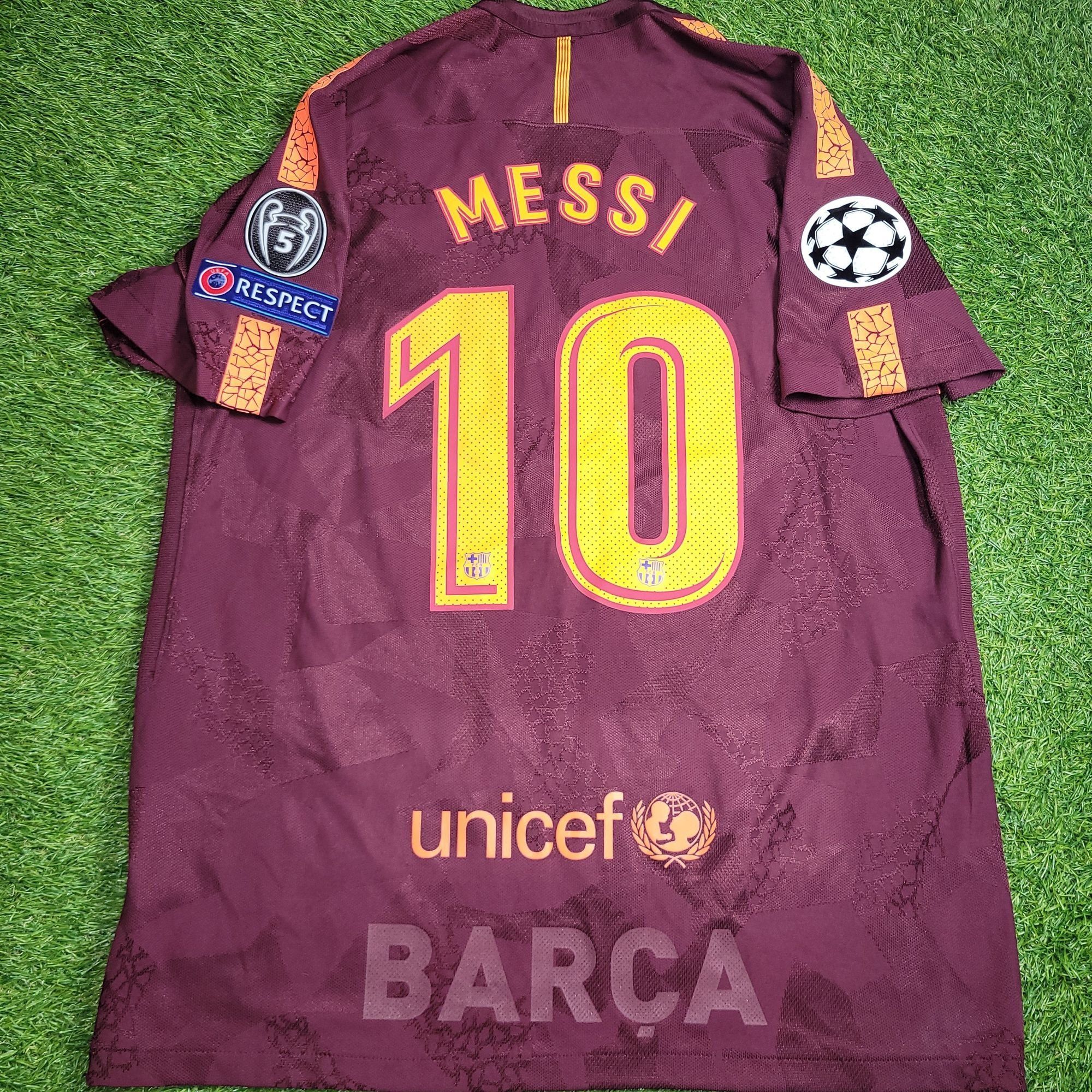 Nike Messi Barcelona 2017 2018 PLAYER ISSUE Soccer Jersey XL Size US XL / EU 56 / 4 - 1 Thumbnail
