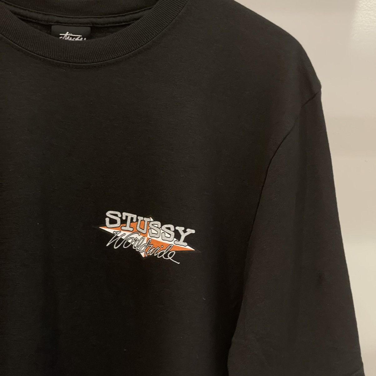 Stussy Worldwide Diamond Tee Pigment Dyed Black