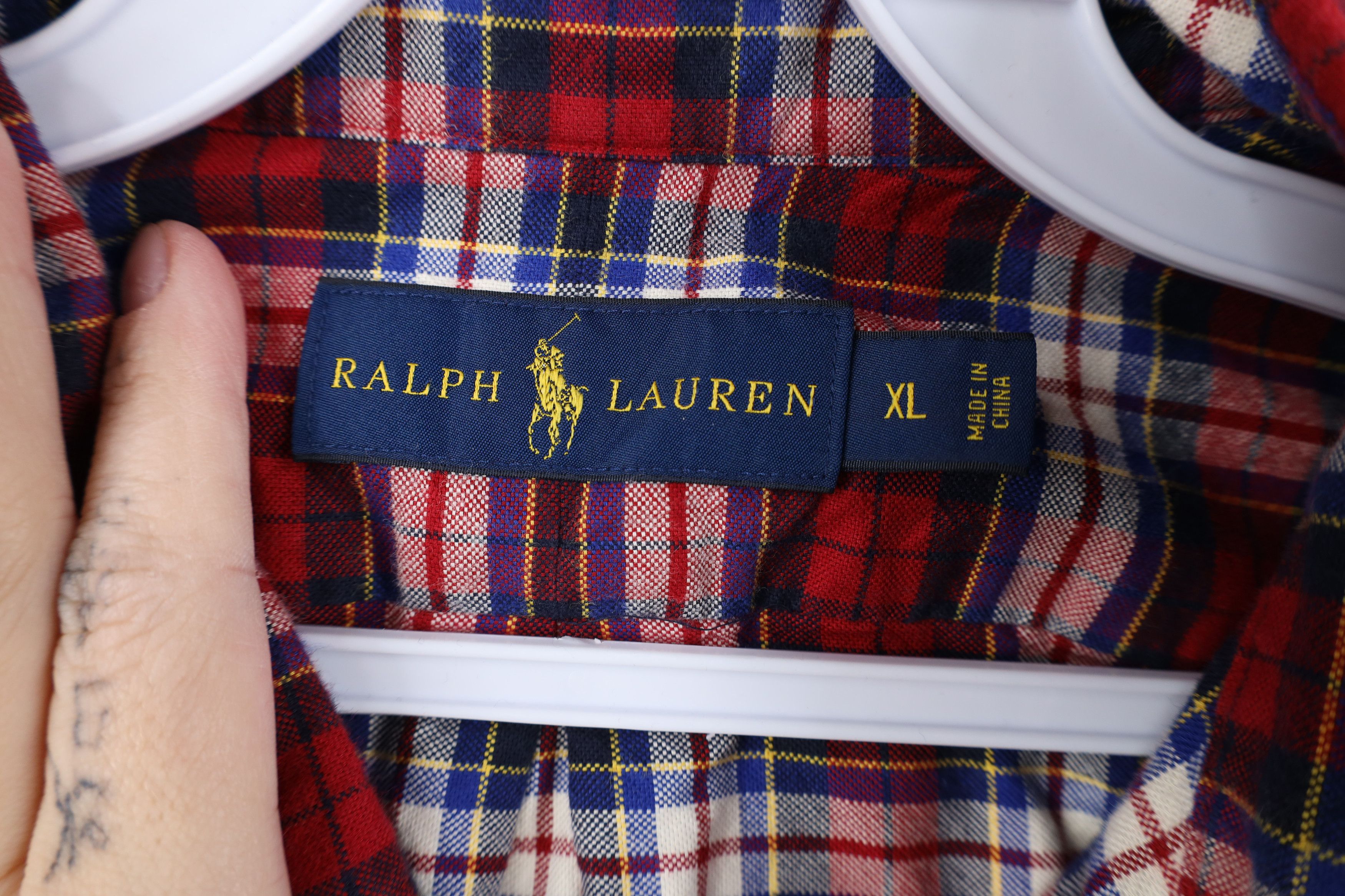 Ralph Lauren Vintage Ralph Lauren Collared Button Down Shirt Plaid Size US XL / EU 56 / 4 - 6 Thumbnail