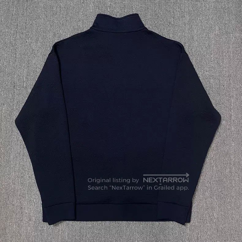 Louis Vuitton Louis Vuitton Navy Blue Embossed Full Zip Jacket Size US XL / EU 56 / 4 - 2 Thumbnail