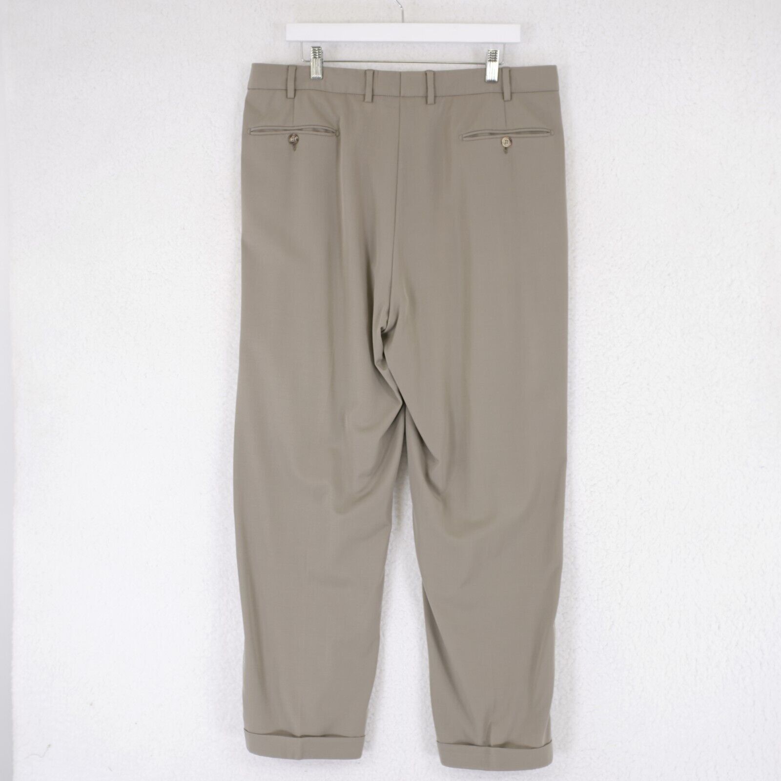 Faconnable Faconnable Super 100s Wool Light Green Dress Pants 37/29 Hig Size 36R - 6 Thumbnail