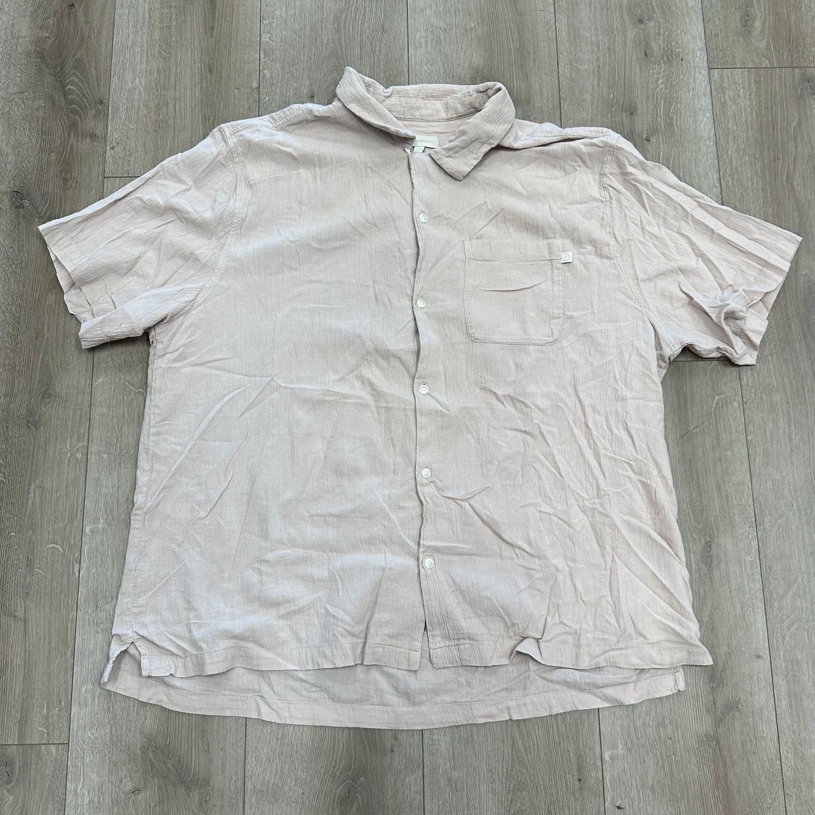 Standard Cloth Standard / Cloth Pastel Soft Pink Linen Button Up Size XL Size US XL / EU 56 / 4 - 1 Thumbnail