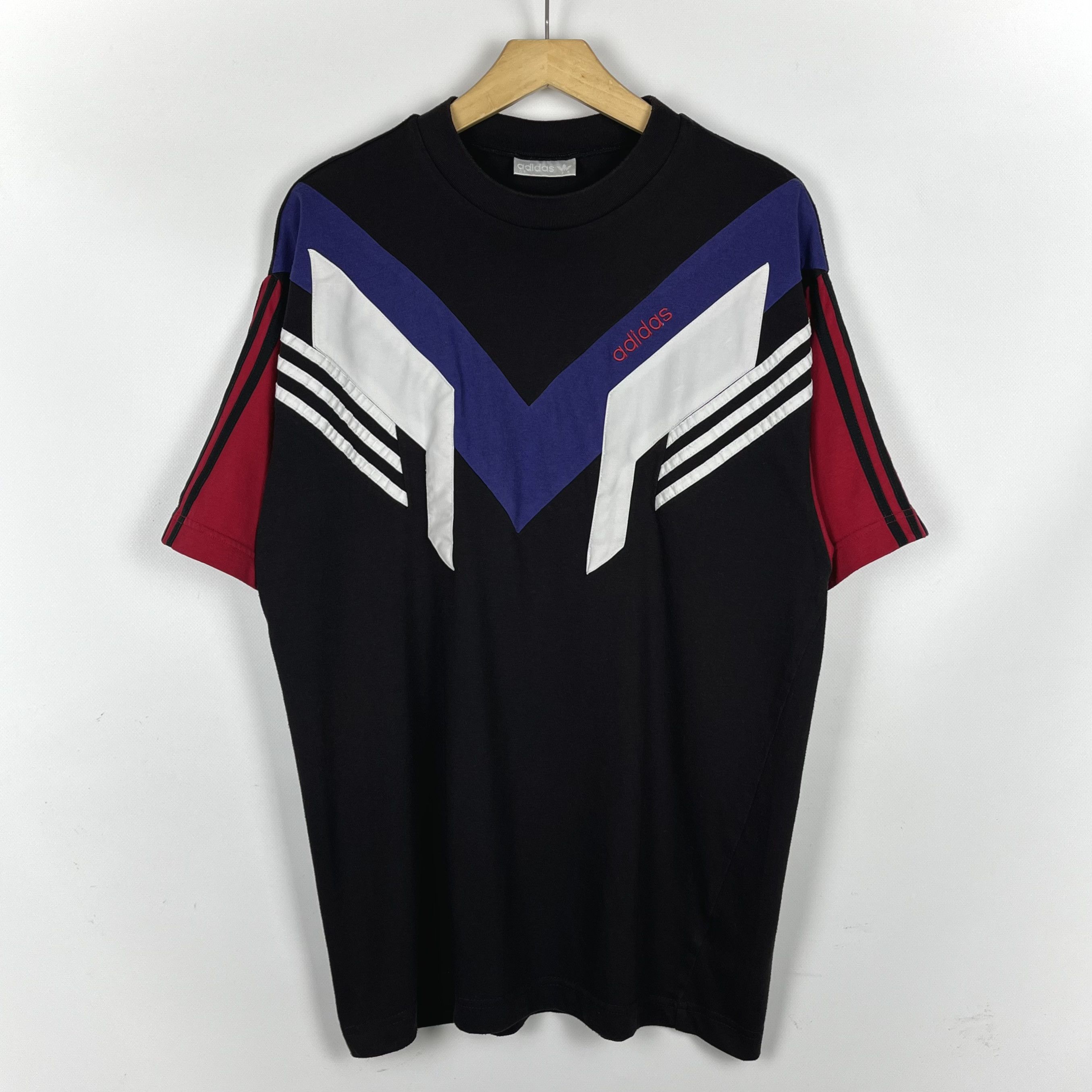 Adidas Vintage Adidas Colour Block T Shirt 90’s Size US L / EU 52-54 / 3 - 1 Thumbnail
