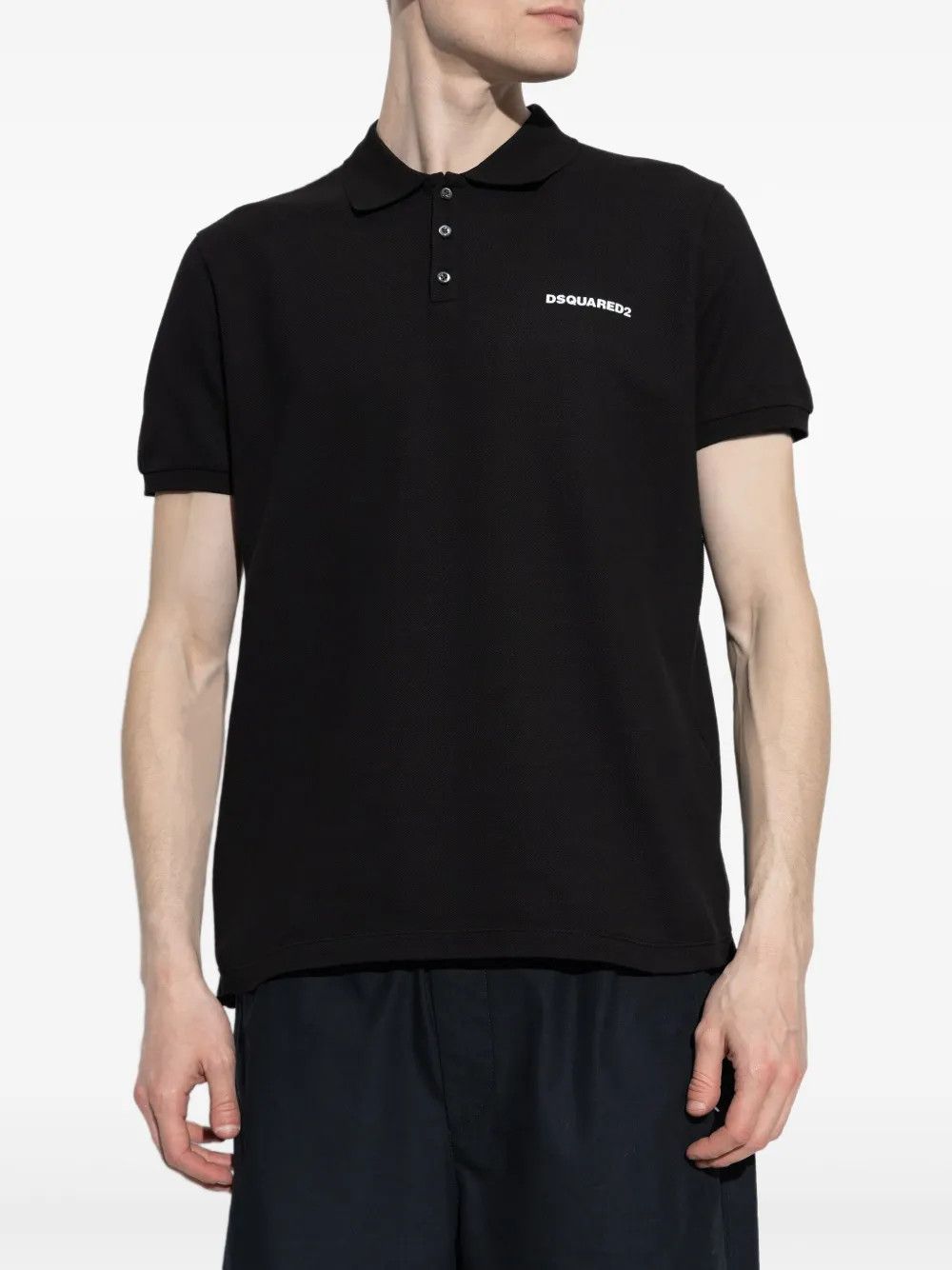Dsquared2 o1mle0126 Regular Polo Shirt in Black Size US L / EU 52-54 / 3 - 2 Thumbnail