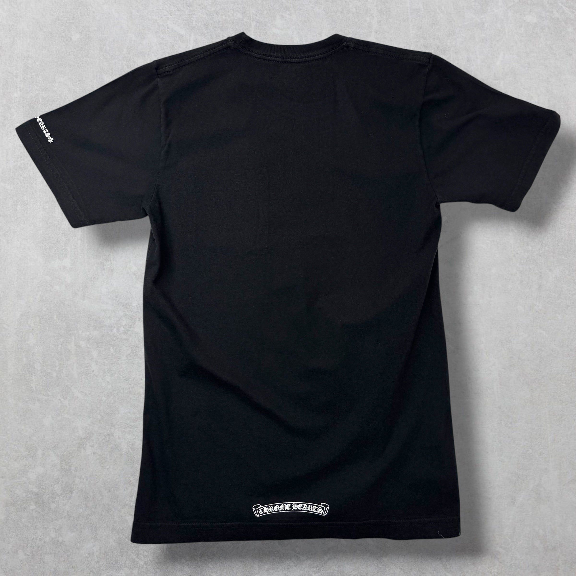 Chrome Hearts Chrome Hearts White Neck Logo Black Tee S Size US S / EU 44-46 / 1 - 3 Thumbnail