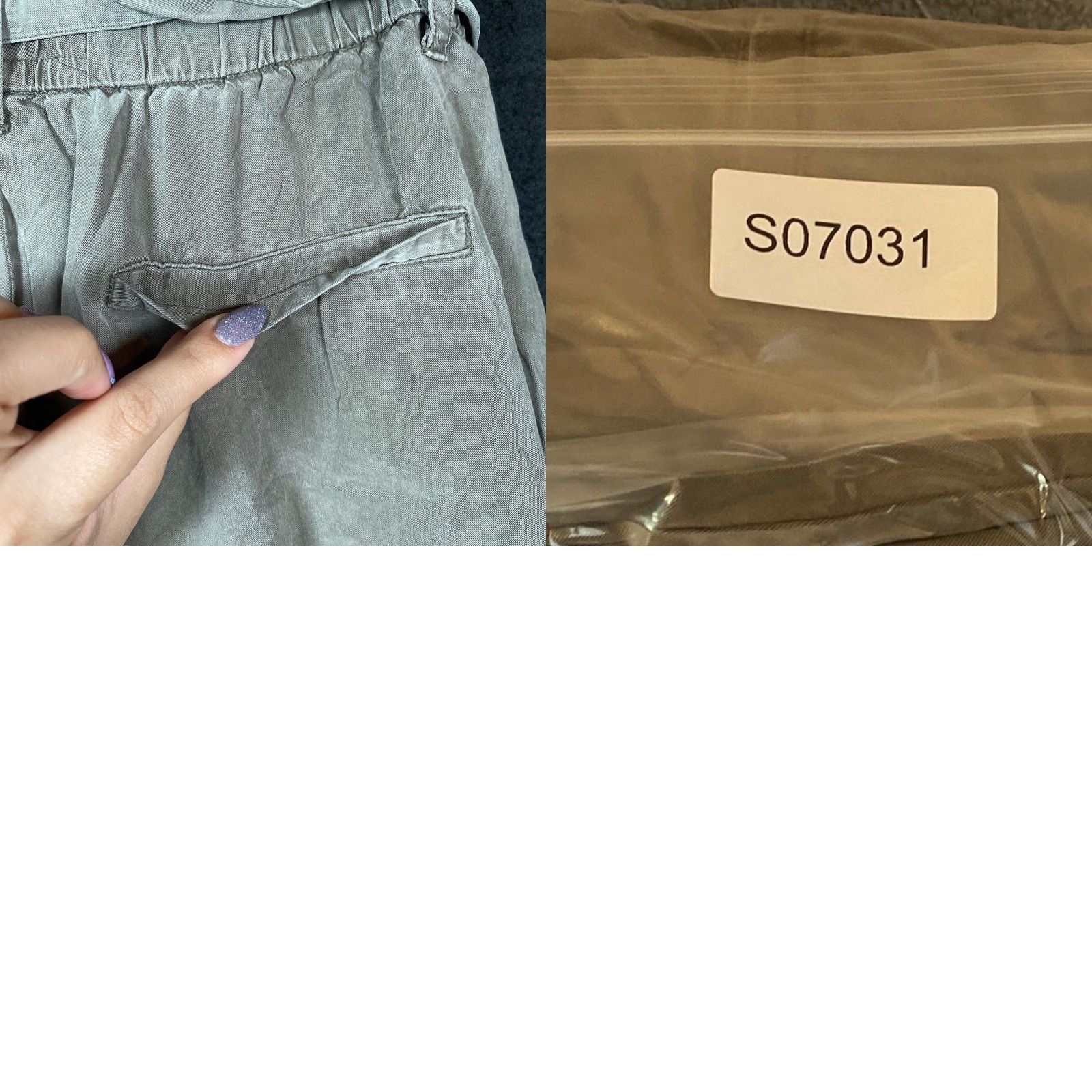 Vintage Thread & Supply Womens Pants Green Paperbag Wide Leg Elastic Waist Boho M Size 29" - 9 Thumbnail