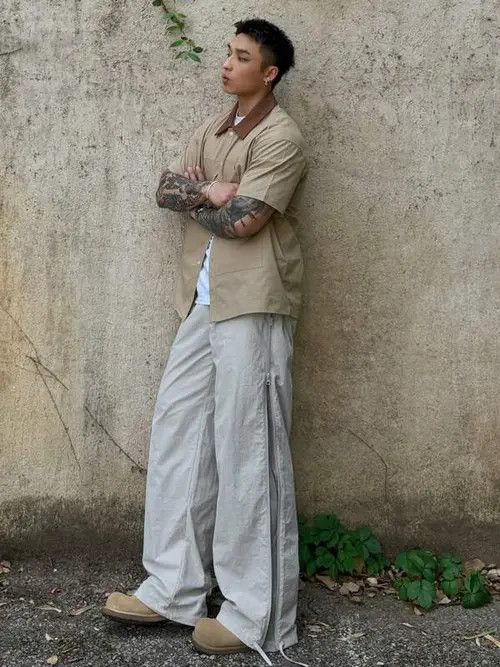 Japanese Brand Vintage RETRO 2000s Parachute pants Size US 36 / EU 52 - 4 Thumbnail