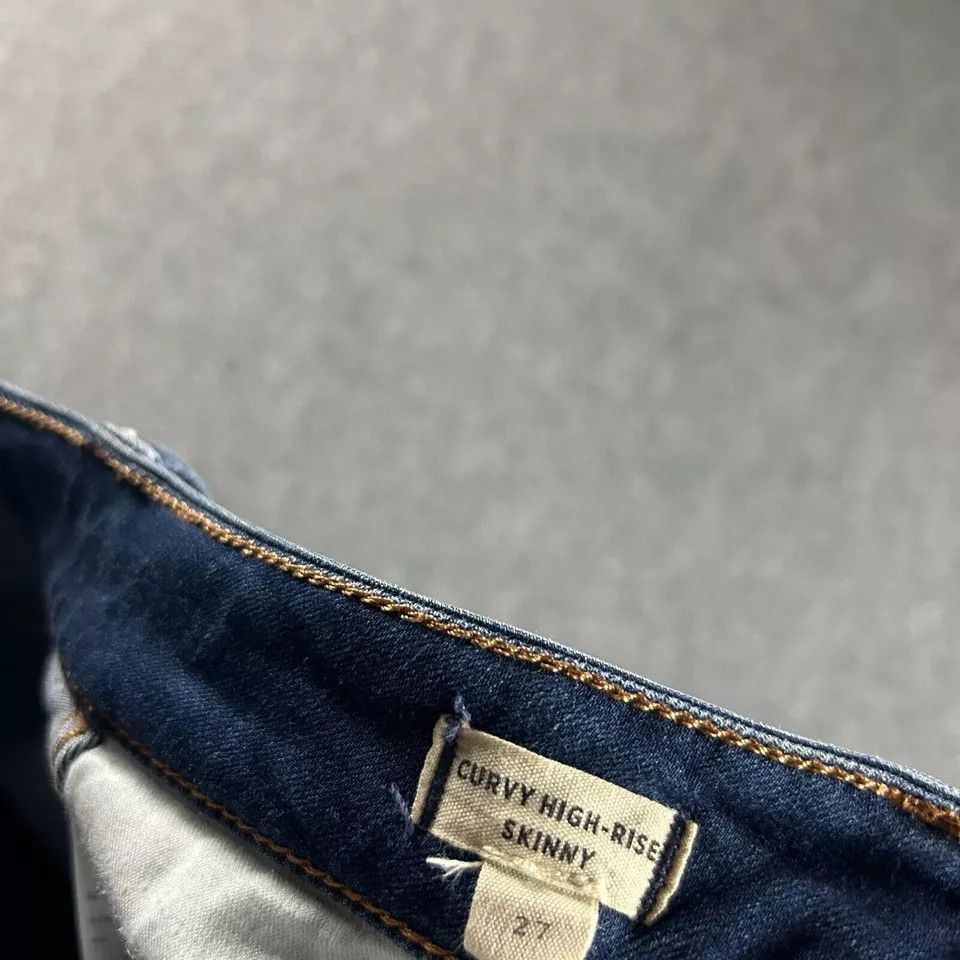 Madewell Madewell Jeans Womens 27 Curvy Skinny Denim Stretch Cotton Size 27" / US 4 / IT 40 - 7 Thumbnail