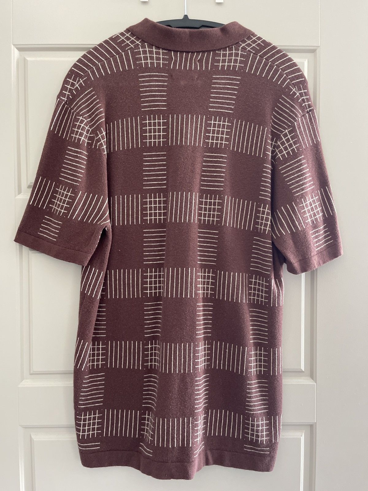 Abercrombie & Fitch A&F Brown Knit Shirt Size US L / EU 52-54 / 3 - 2 Thumbnail