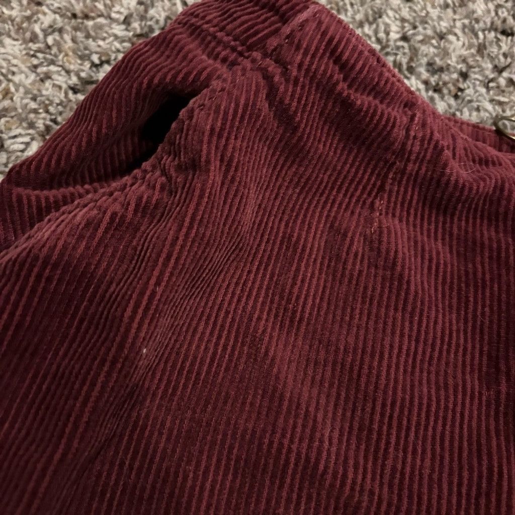 Arizona Jean Co. Arizona Burgundy Corduroy Mini Skirt Size 34" / US 12 / IT 48 - 2 Thumbnail