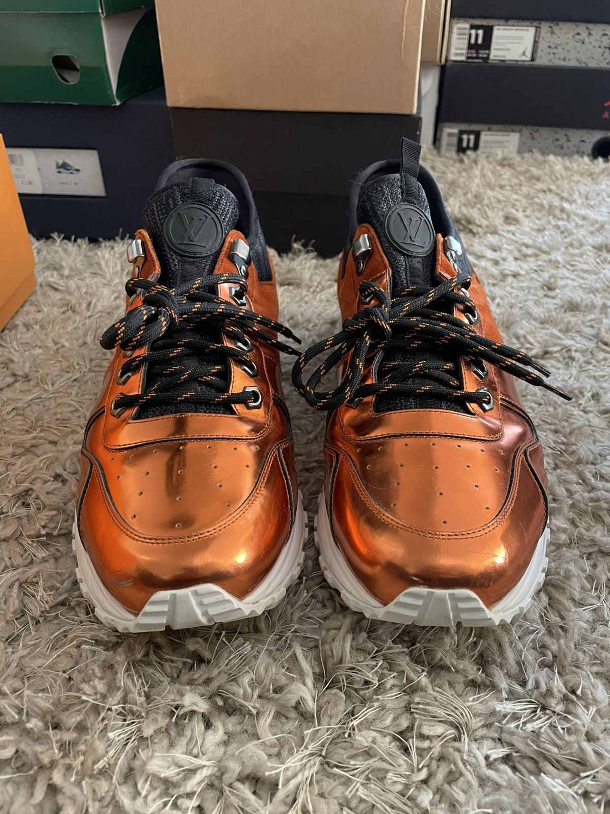 Louis Vuitton Louie Vuitton Runway Sneaker Orange Size US 10 / EU 43 - 4 Thumbnail