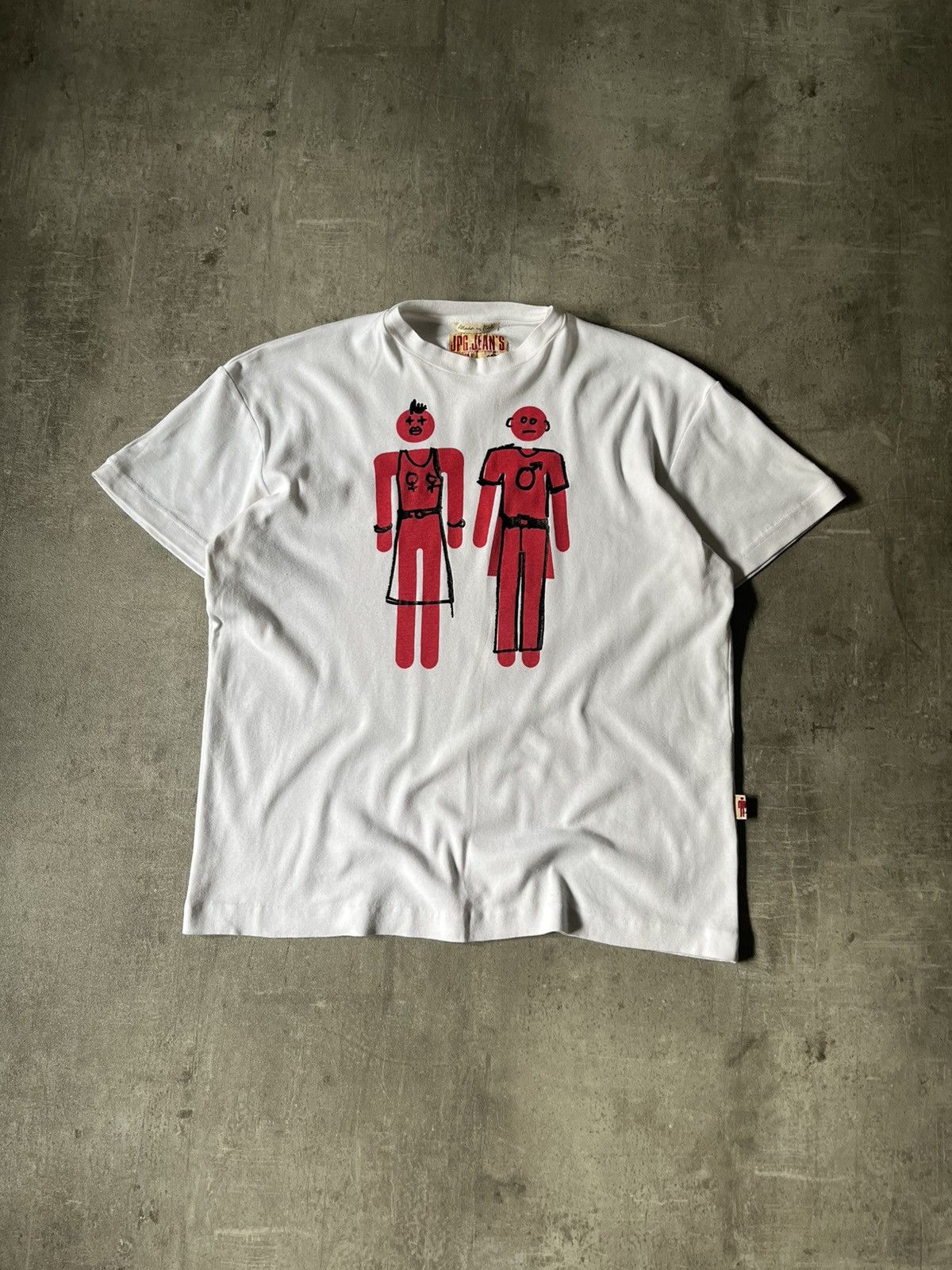 Jean Paul Gaultier Vintage Jean Paul Gaultier Equal white T-shirt rare Size US L / EU 52-54 / 3 - 1 Thumbnail