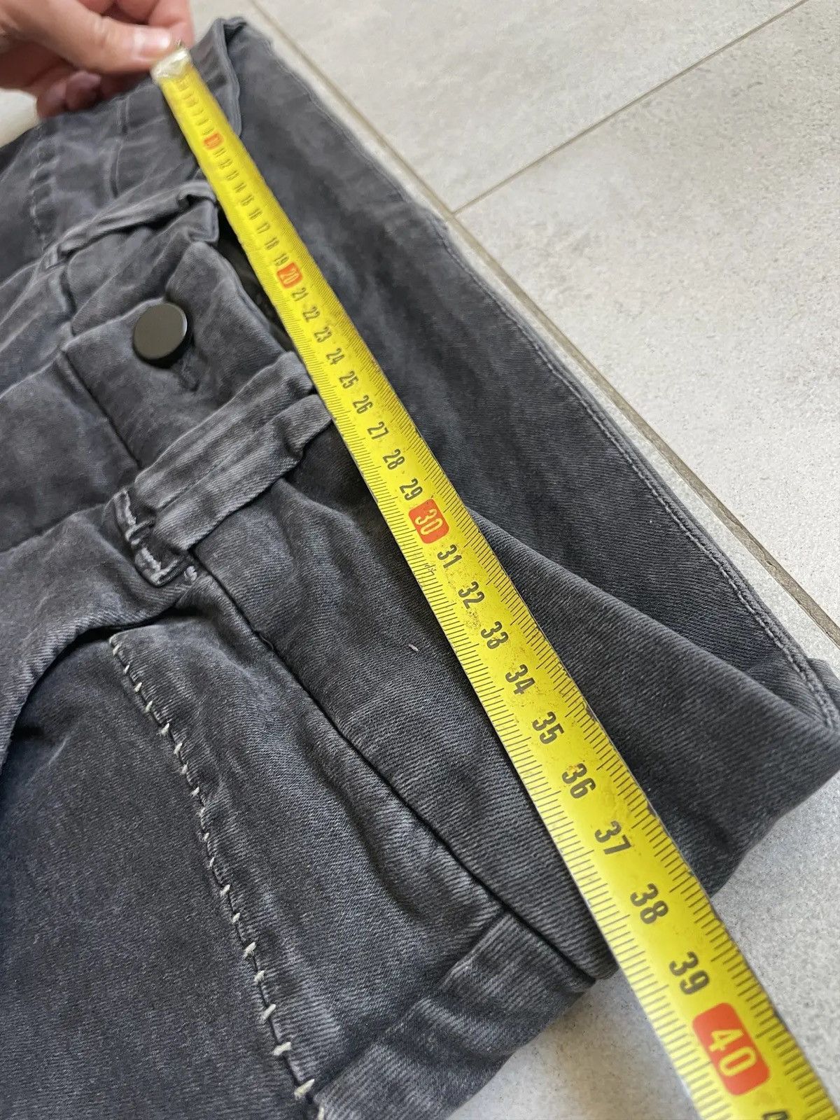 Thom Krom THOM KROM GREY MT62 DROPPED CROTCH RICK OWENS TYPE PANTS Size US 32 / EU 48 - 10 Thumbnail