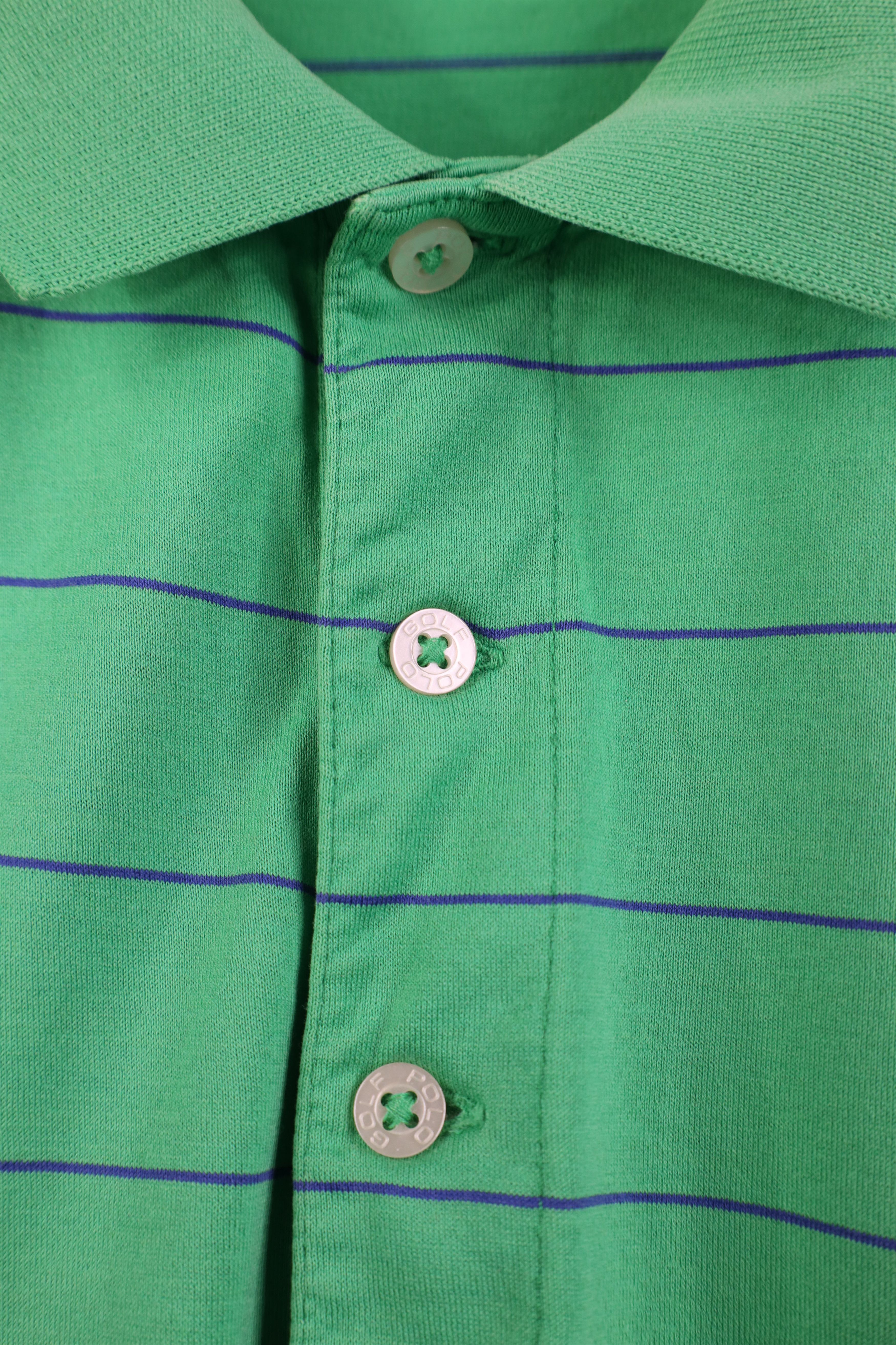 Ralph Lauren Vintage Polo Golf Ralph Lauren Striped Golfing Polo Green Size US XL / EU 56 / 4 - 7 Thumbnail