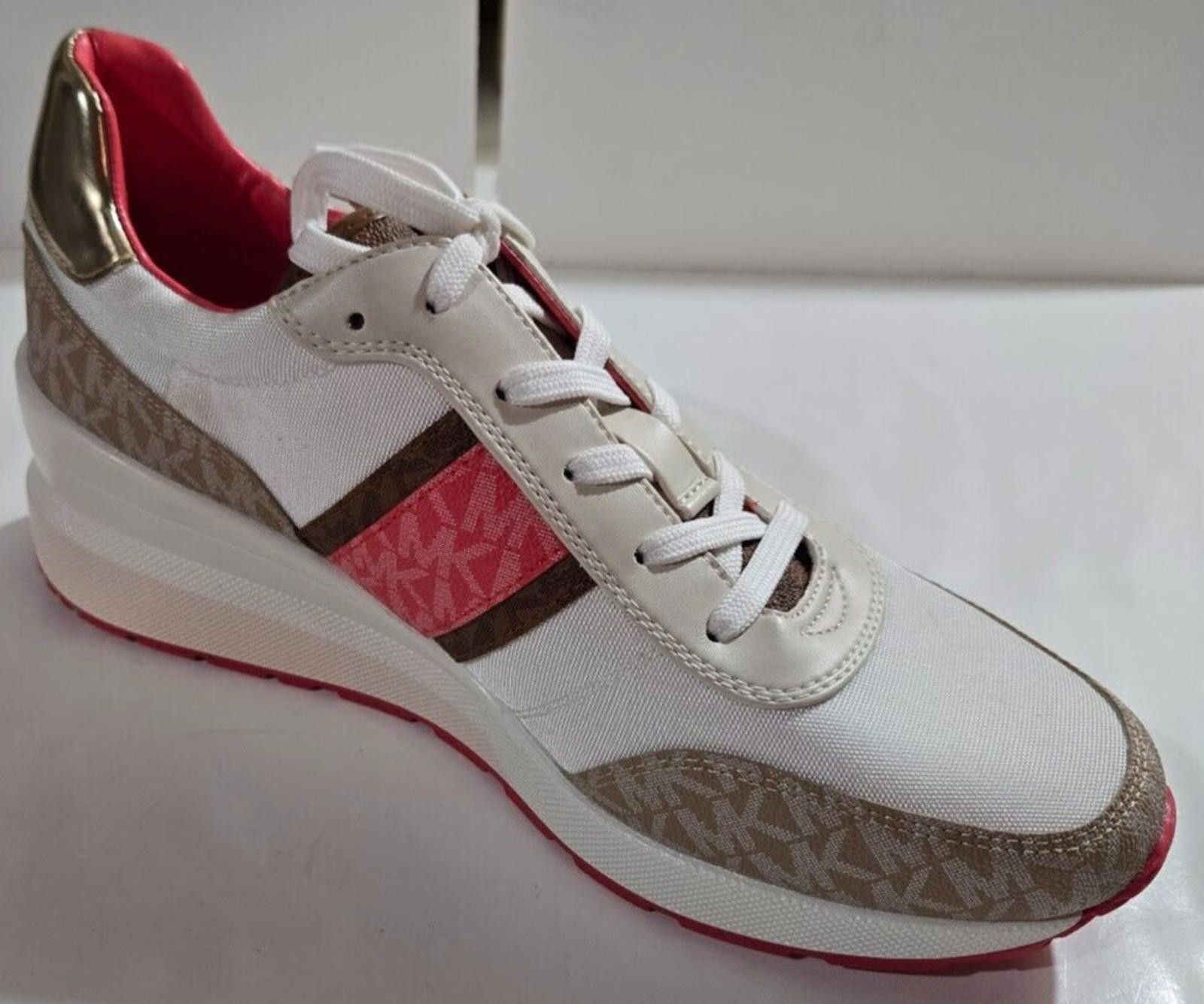 Michael Kors Womens Michael Kors Mabel Trainer Dahlia Coral 11 M NEW Size US 11 / IT 41 - 7 Thumbnail