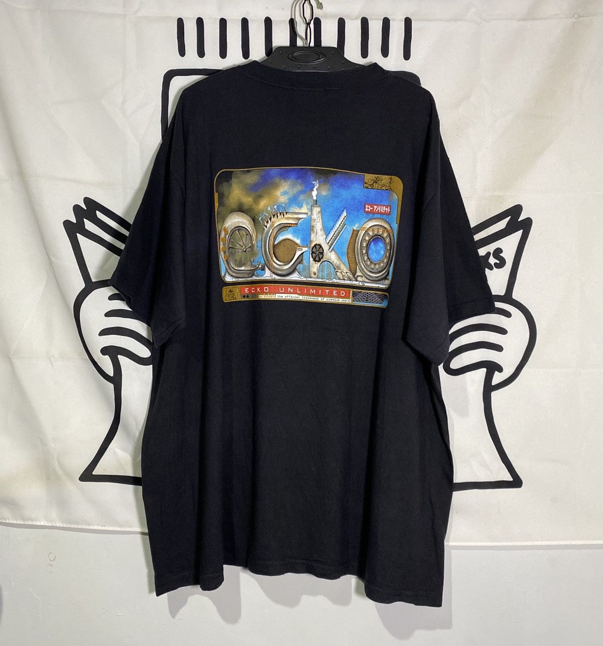 Ecko Unltd. × Vintage Rare Vintage 90s Ecko The Mechanic Tshirt Size US XL / EU 56 / 4 - 1 Thumbnail