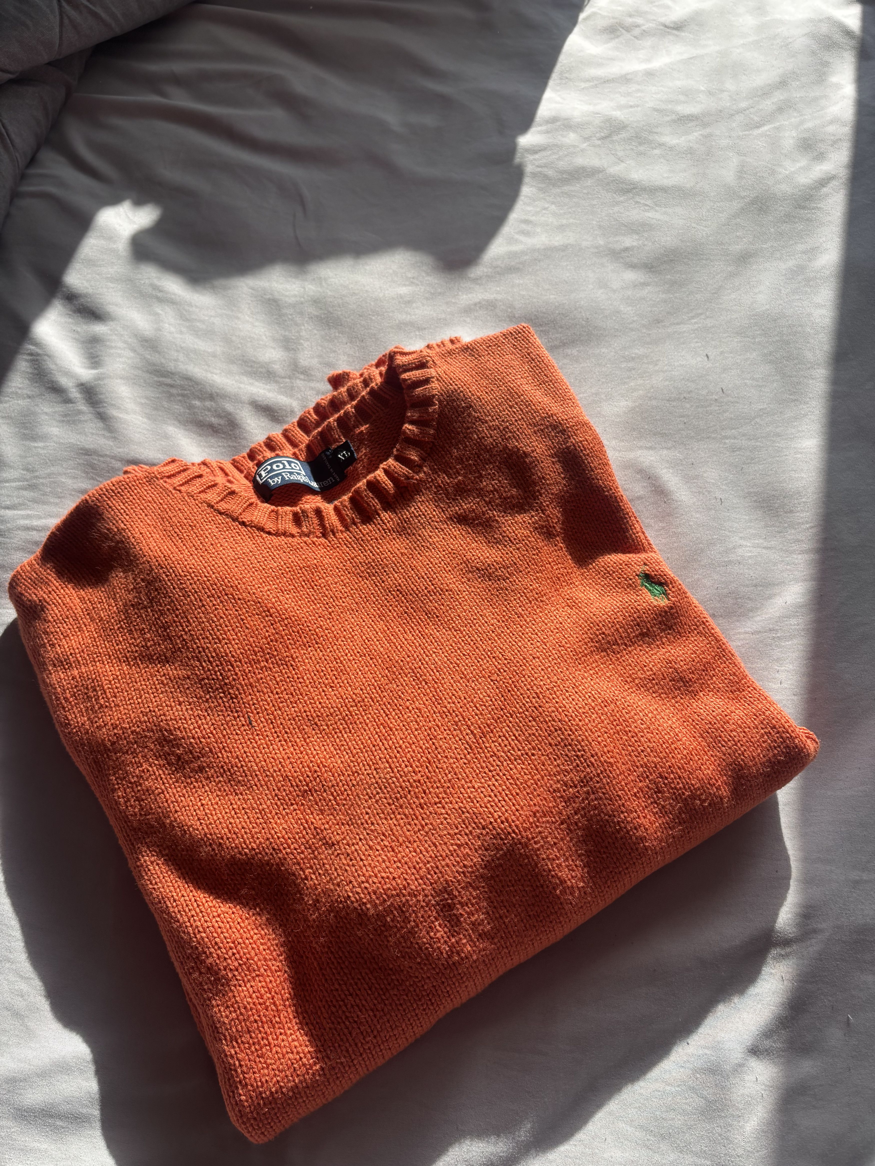Polo Ralph Lauren Polo Ralph Lauren Crewneck (Orange) Size US XL / EU 56 / 4 - 1 Thumbnail