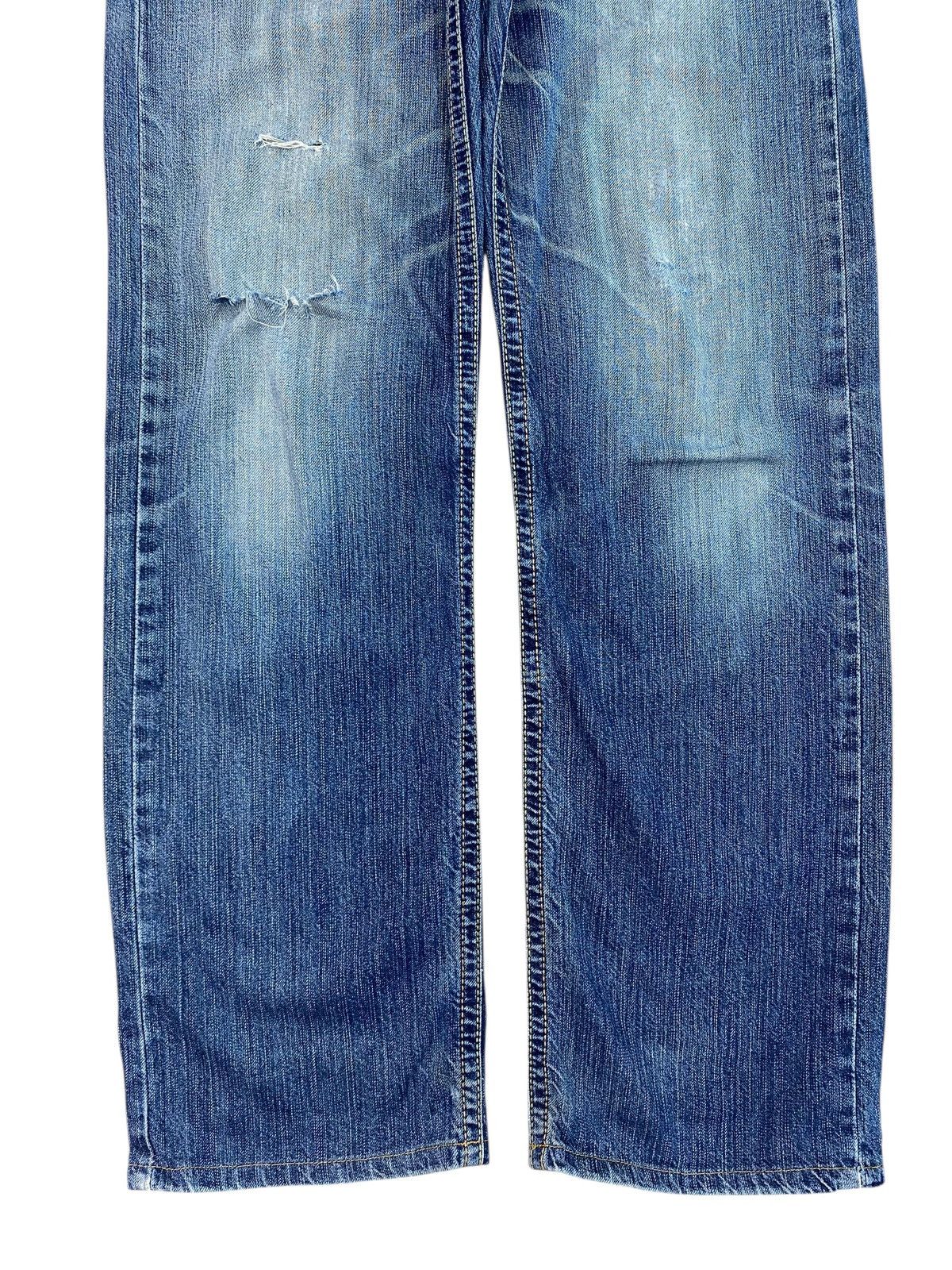 Edwin Edwin Whiskers Faded Wash Style Ripped Jeans Size US 30 / EU 46 - 9 Thumbnail