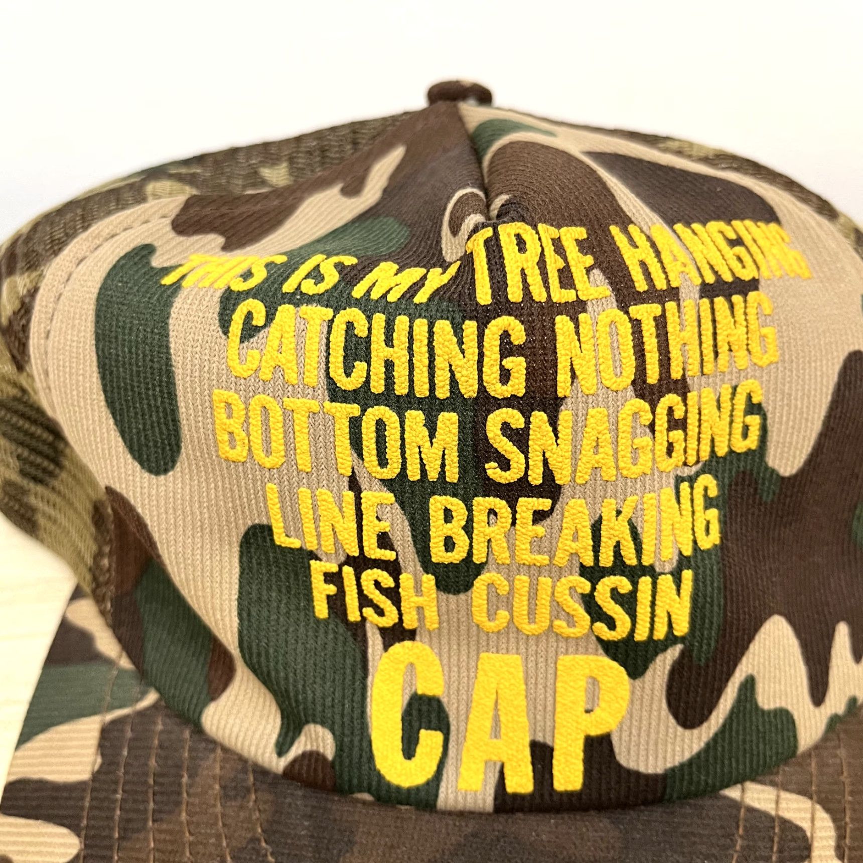 Vintage Vintage Trucker Hat Cap Unisex Adults One Size Camo Redneck Hunting Fishing Funny 90s USA Size ONE SIZE - 2 Thumbnail