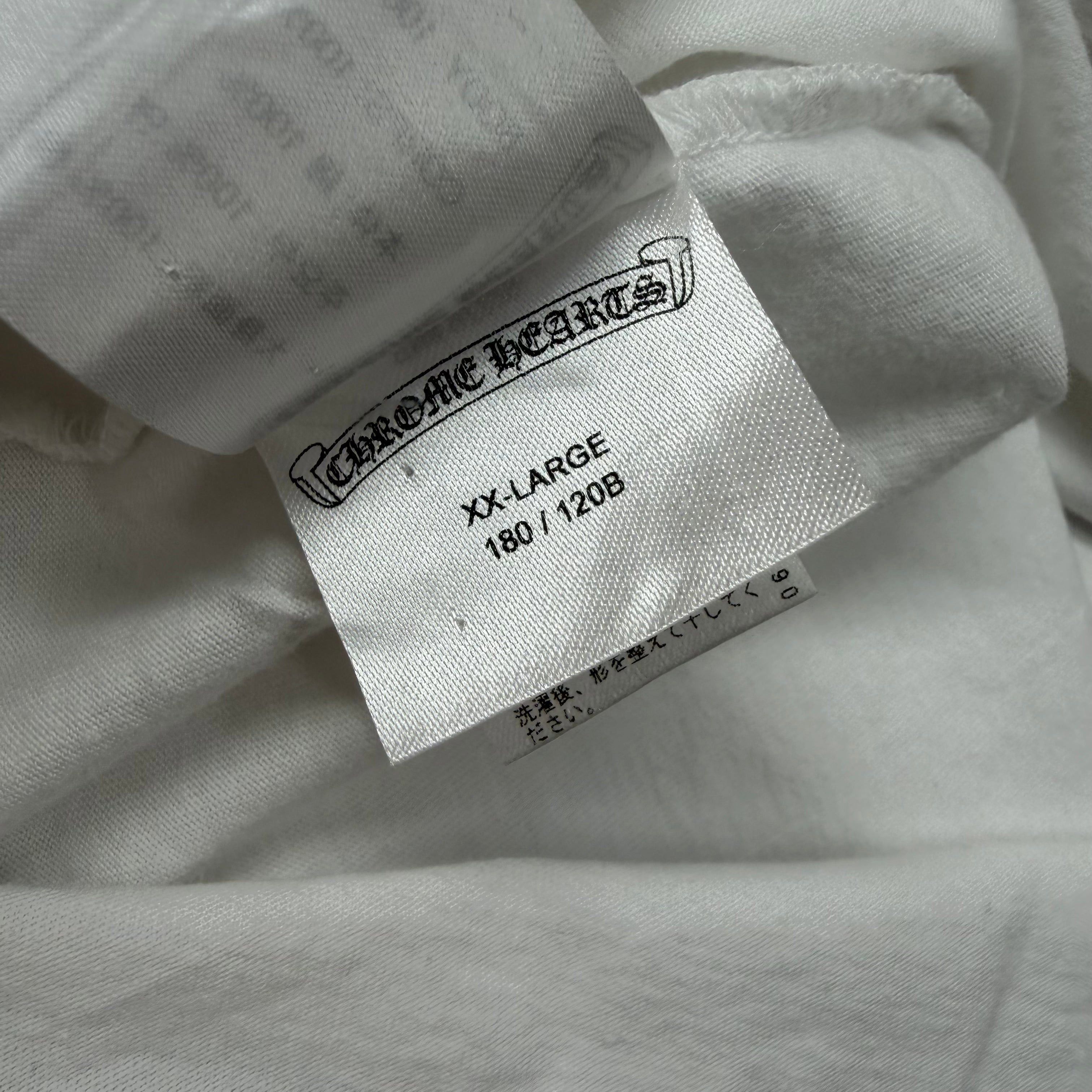 Chrome Hearts Chrome Hearts Tokyo Scroll Logo Tee White XXL Size US XXL / EU 58 / 5 - 7 Thumbnail