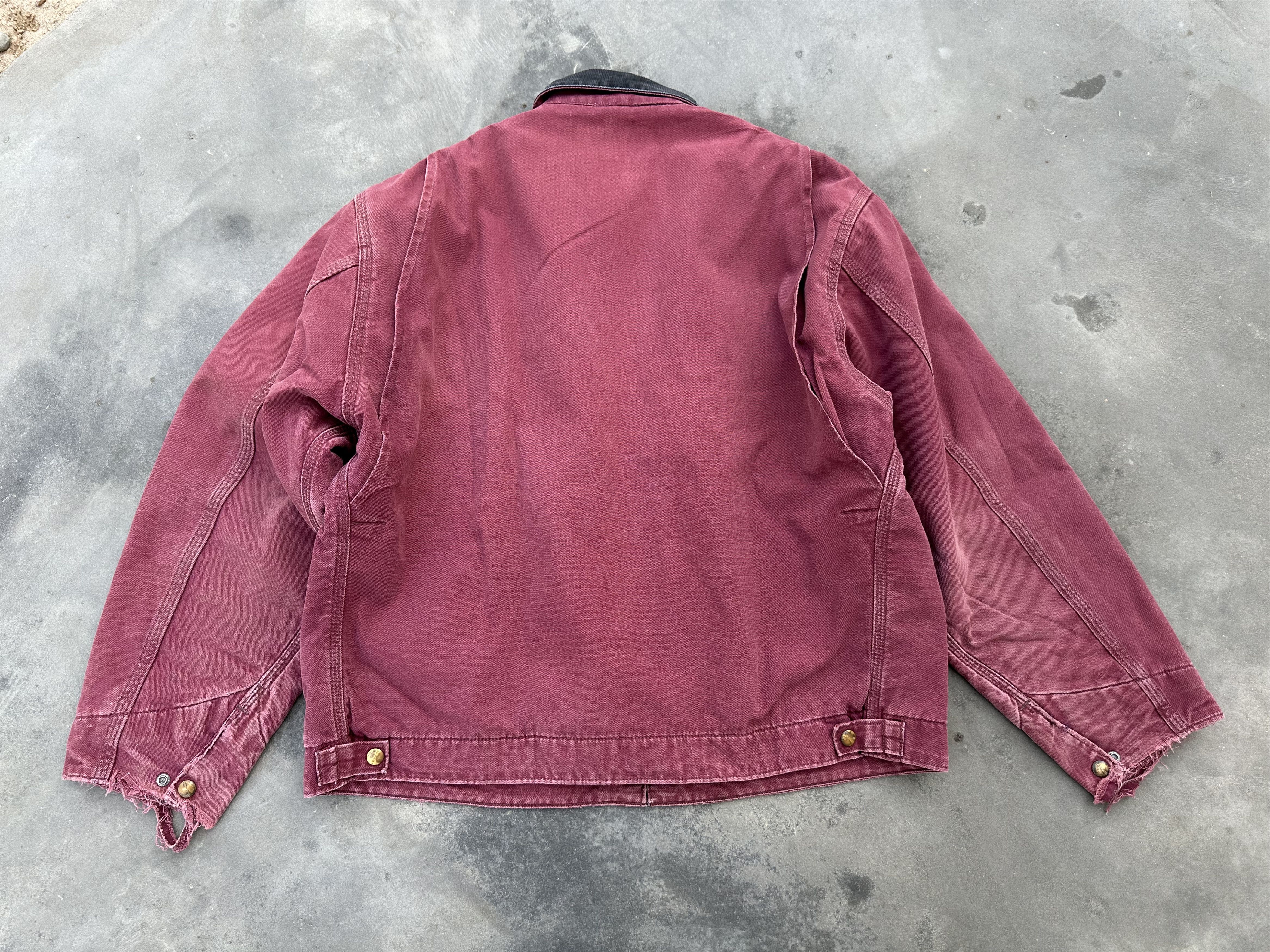 Carhartt Vintage 1980s Carhartt Faded Redwood Detroit Jacket Size US XL / EU 56 / 4 - 6 Thumbnail