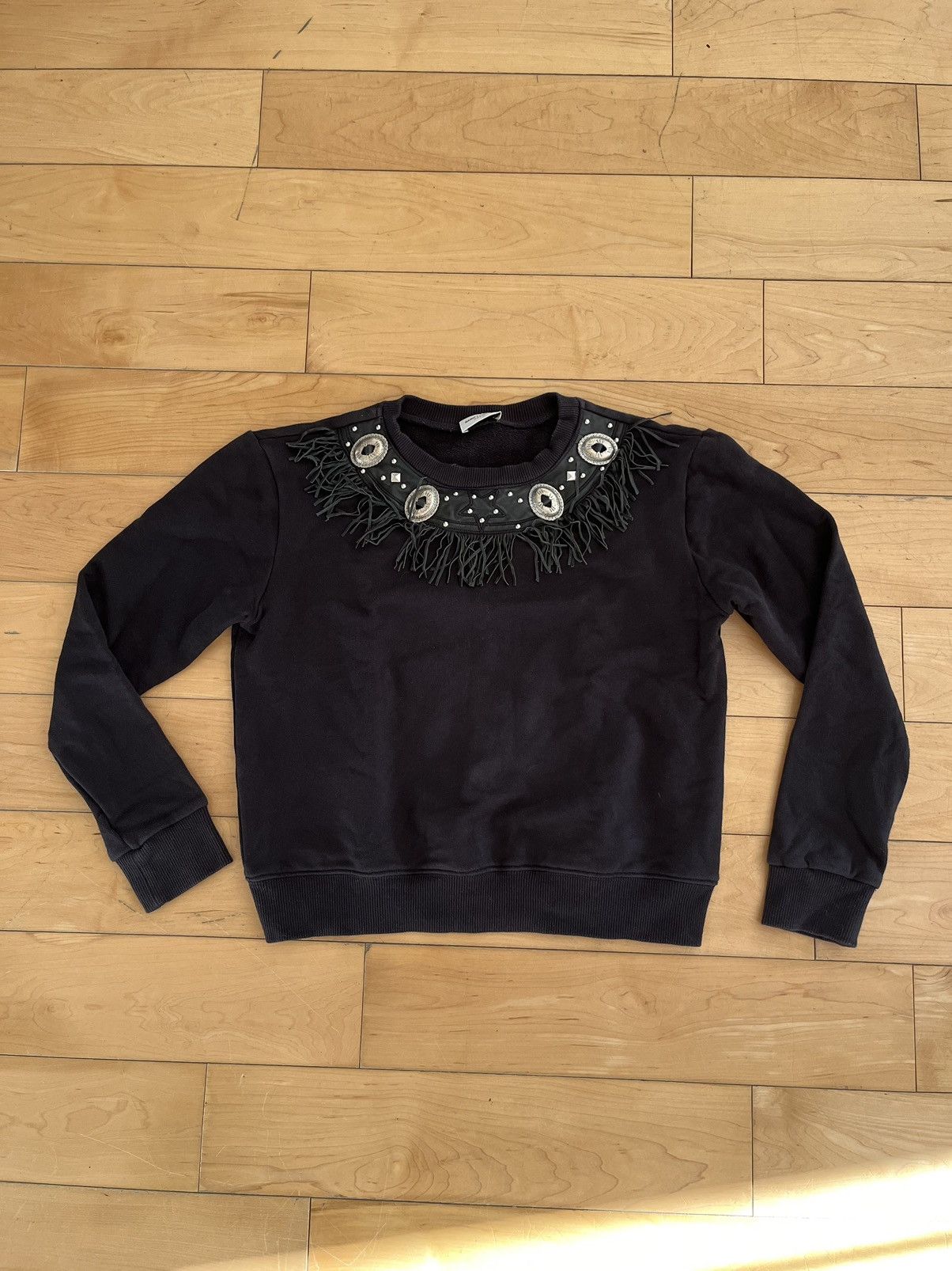 Pre-owned Hedi Slimane X Saint Laurent Paris Hedi Saint Laurent Paris Ss15 "psych Rock" Sweater In Black