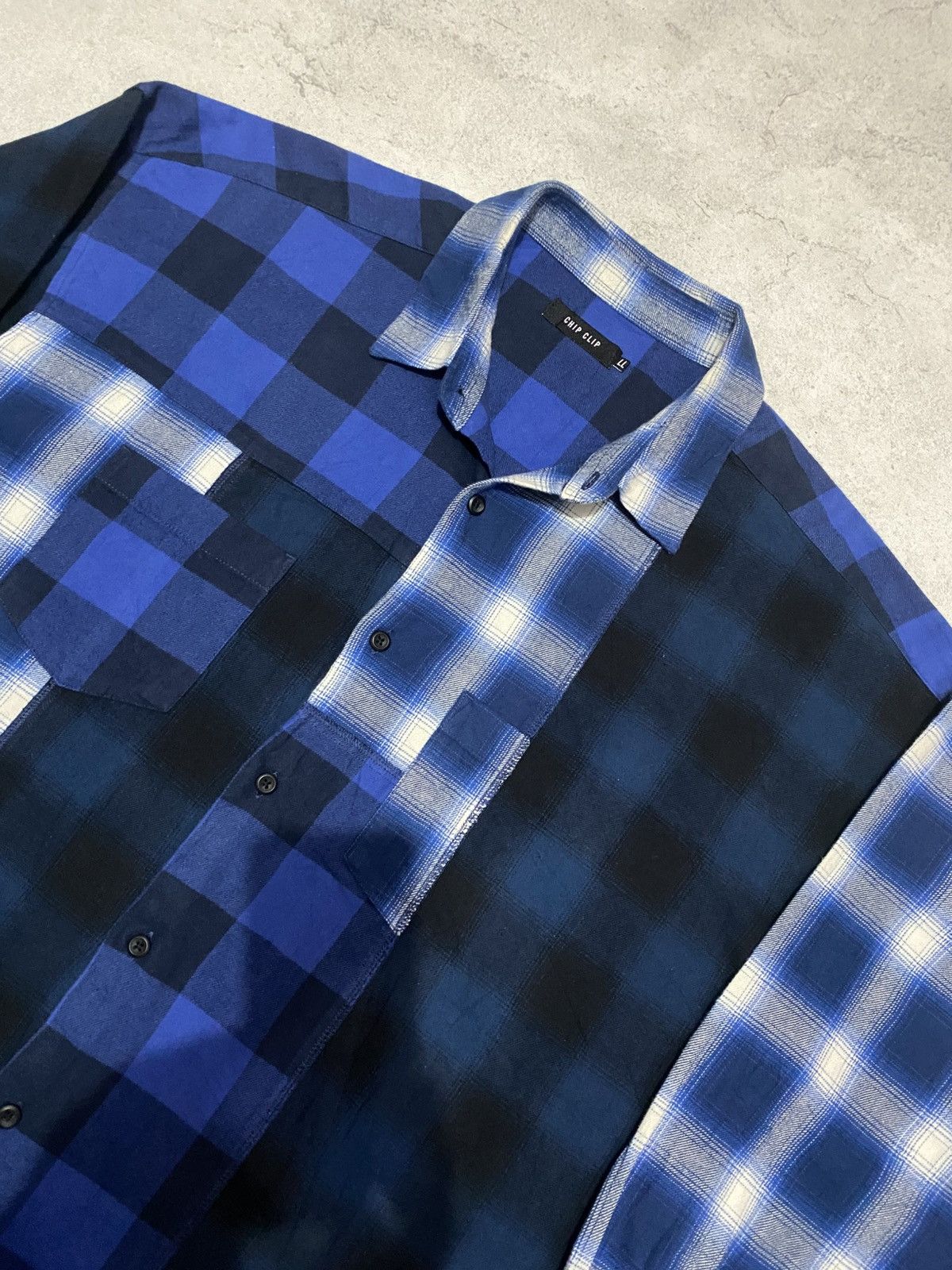 Designer × Flannel × Japanese Brand Veterano Patchwork ChipClip Flannel Size US XL / EU 56 / 4 - 3 Thumbnail