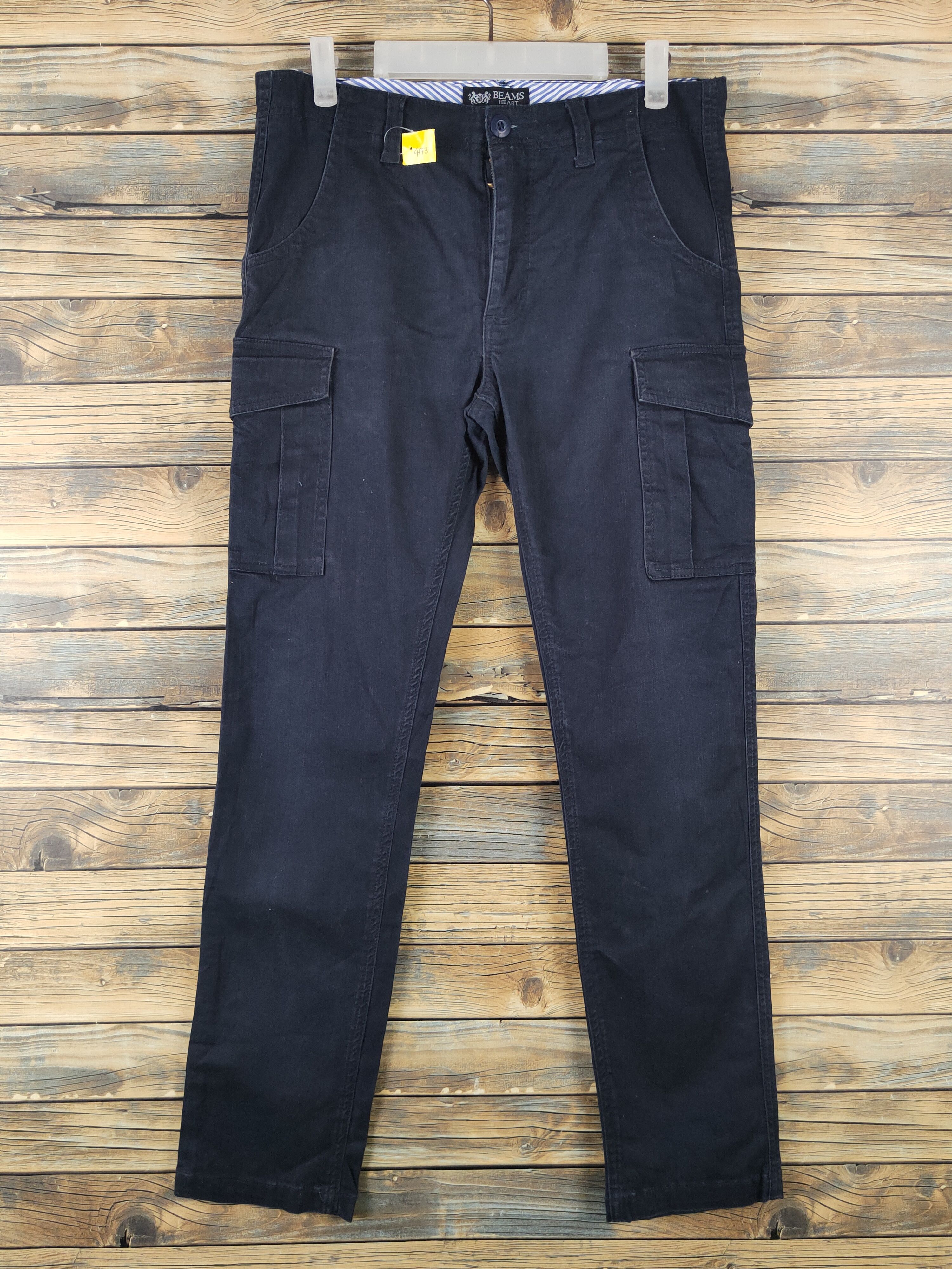 Beams Plus Beams Heart Black Multipocket Tactical Cargo Pants #448 Size US 32 / EU 48 - 1 Thumbnail