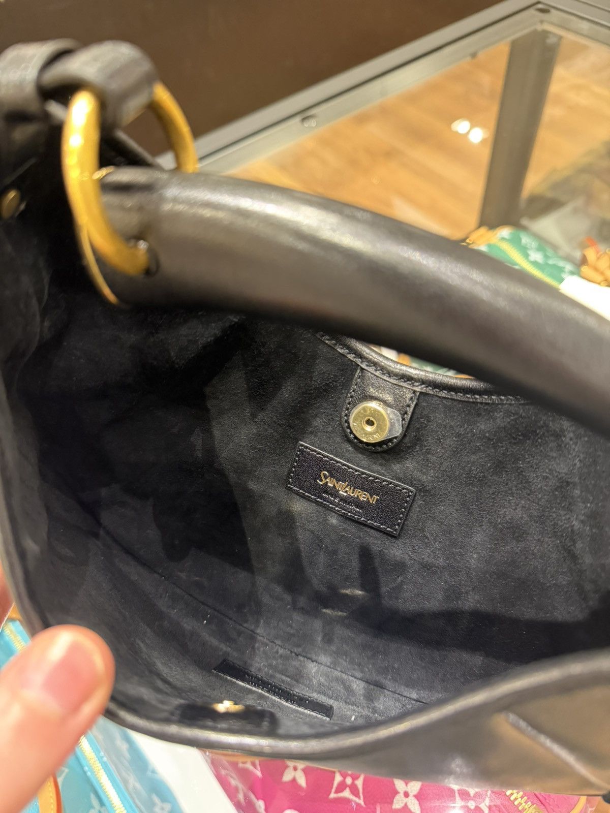 Saint Laurent Paris YSL Mombasa Bag Mini Black Size ONE SIZE - 8 Thumbnail