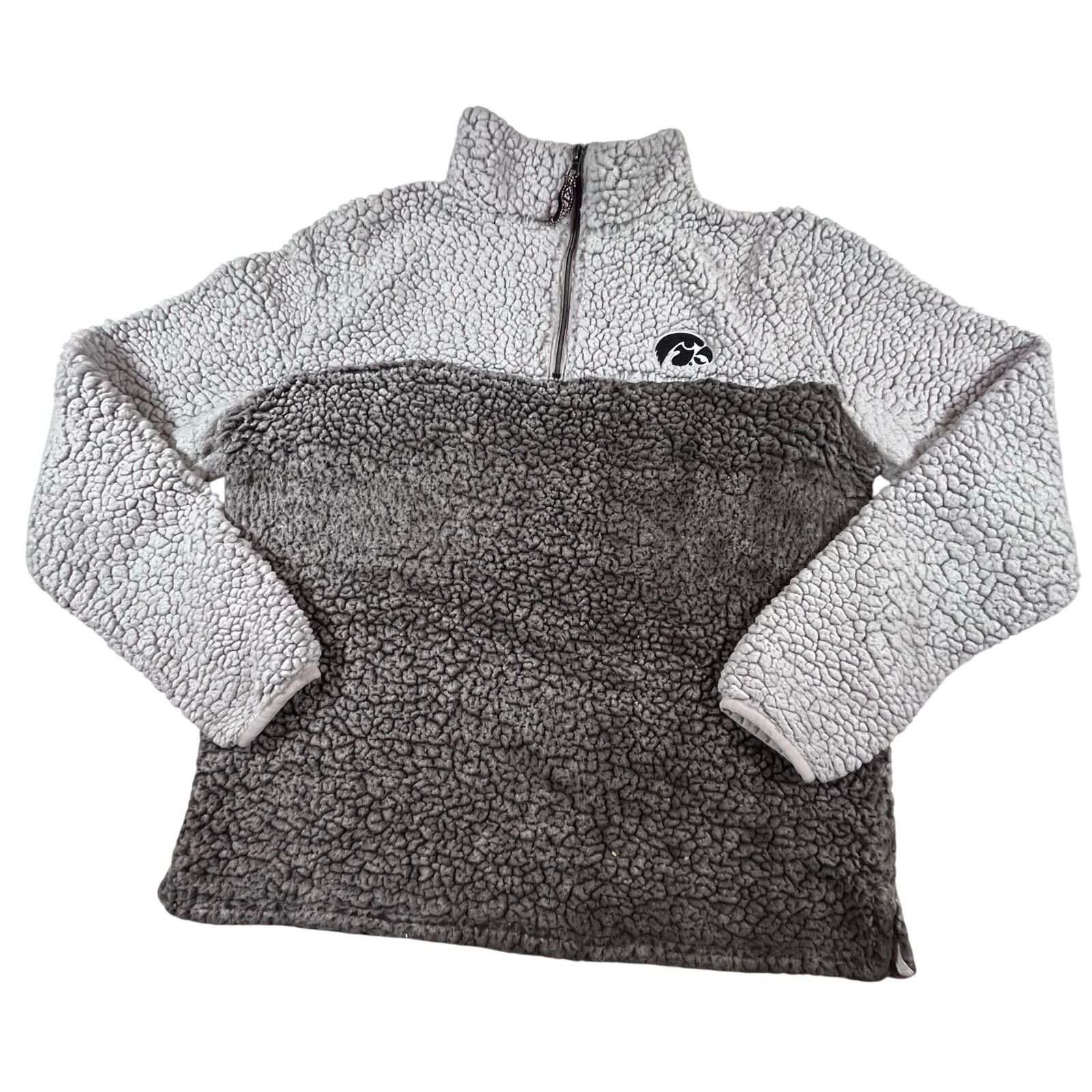 Other Summit Sportswear Iowa Hawkeyes Sherpa 1/4 Zip Sweater Size M / US 6-8 / IT 42-44 - 1 Thumbnail