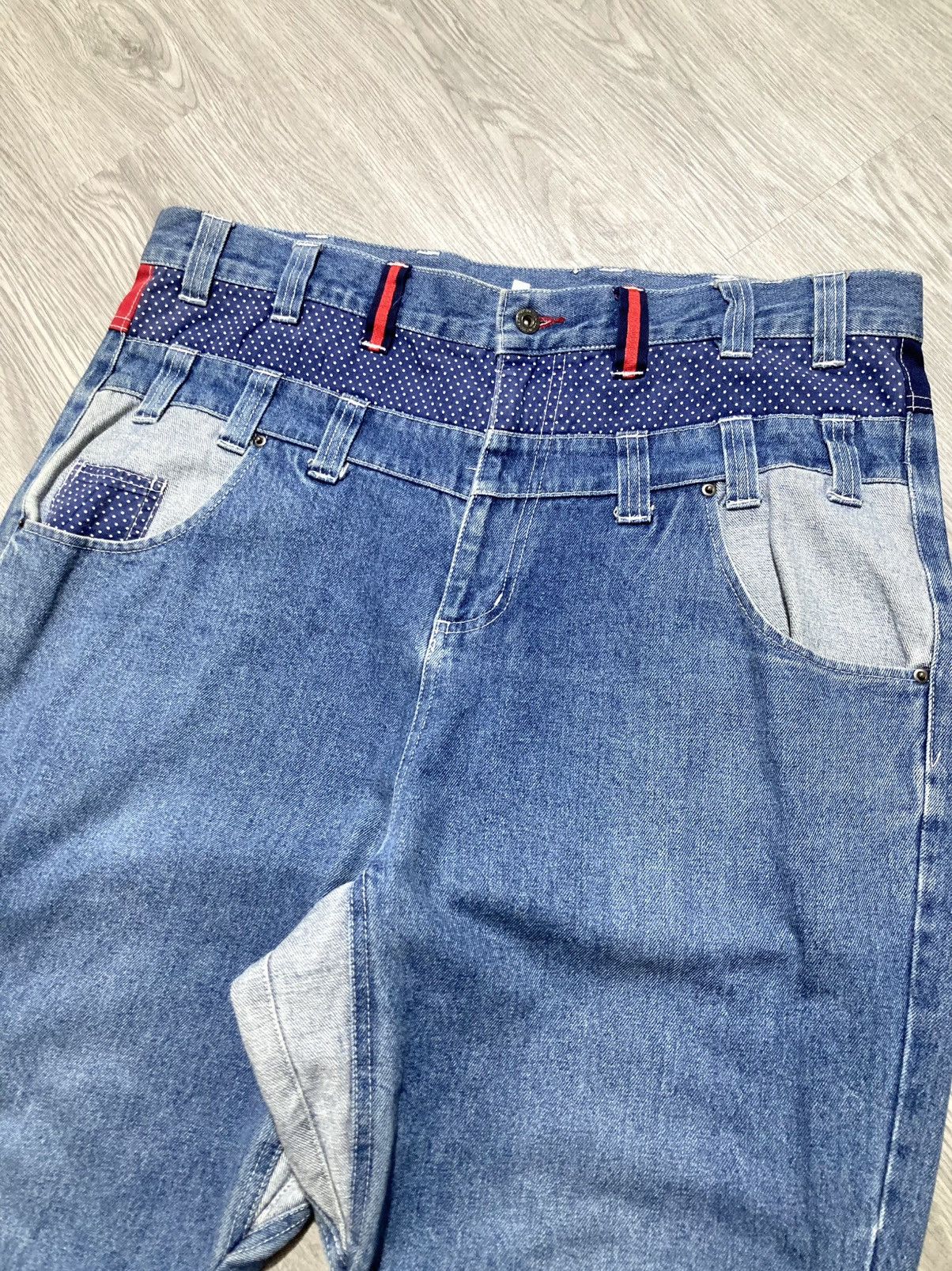 Le Grande Bleu (L.G.B.) 2000s B One Soul Japanese Double Waist Carrot Jeans Pant Lgb Size US 37 - 6 Thumbnail