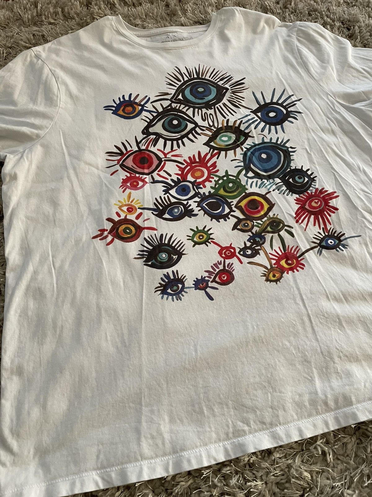 Armani Exchange Armani Exchange x Katerina Vagia White Tee Size US XL / EU 56 / 4 - 2 Thumbnail