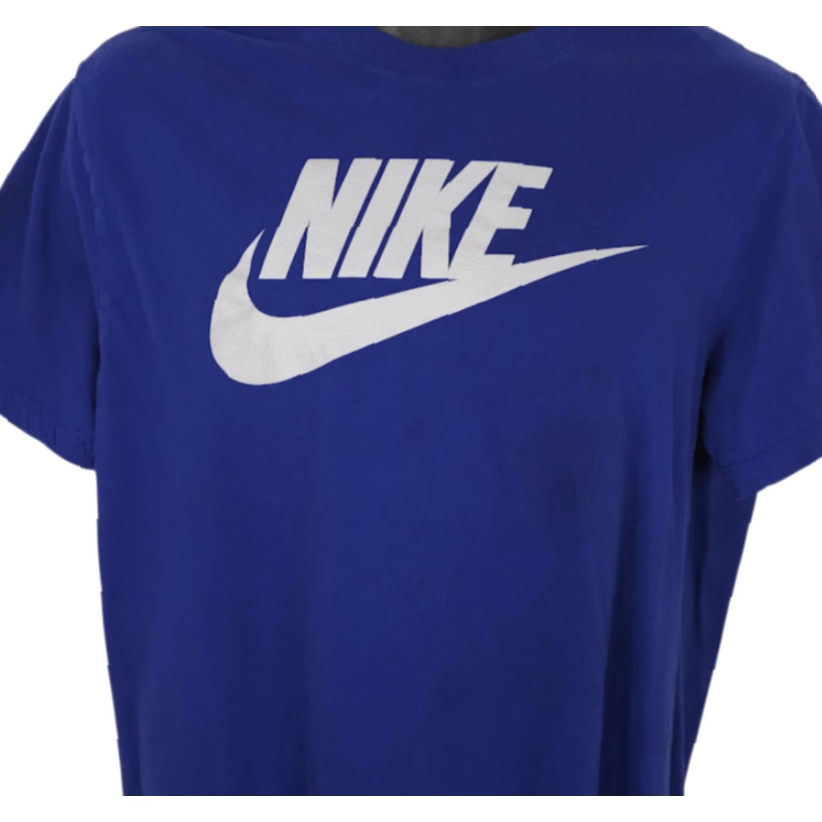 Nike Nike T Shirt Mens Large Blue Big Swoosh Streetwear Size US L / EU 52-54 / 3 - 2 Thumbnail