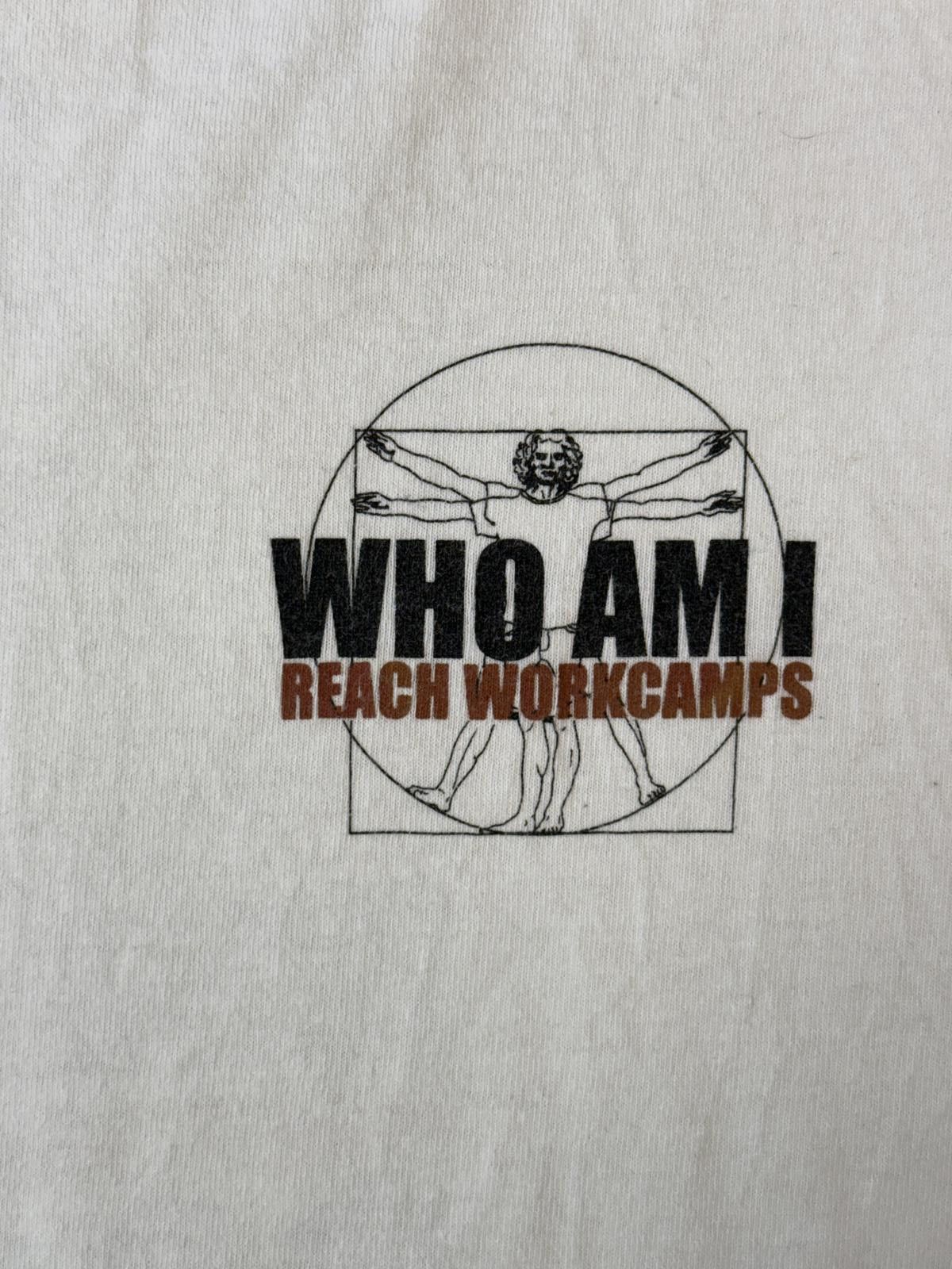 Gildan VTG Leonardo Da Vinci Vitruvian Man T-shirt Reach Workcamps Size US L / EU 52-54 / 3 - 4 Thumbnail