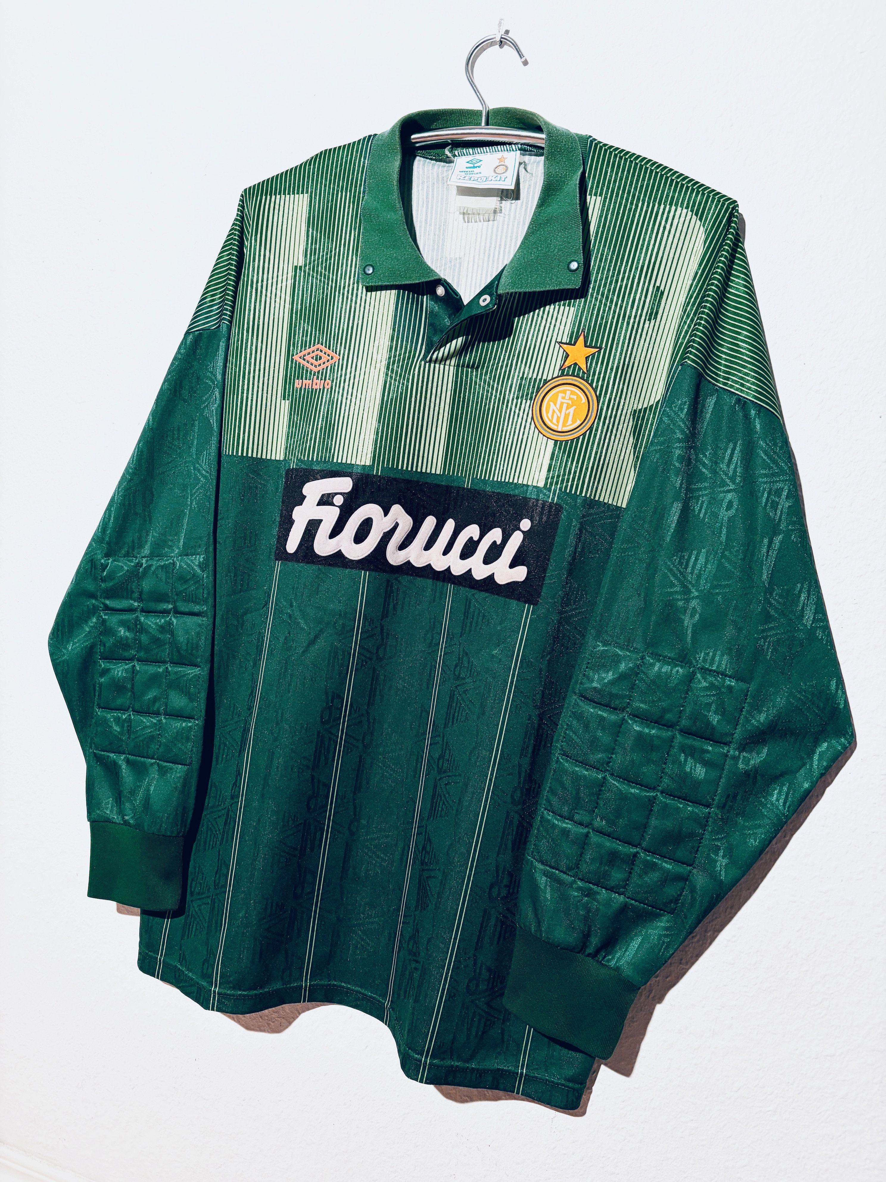 Umbro Inter Milan Goalkeeper Jersey Shirt 1991 - 1992 Size US L / EU 52-54 / 3 - 3 Thumbnail